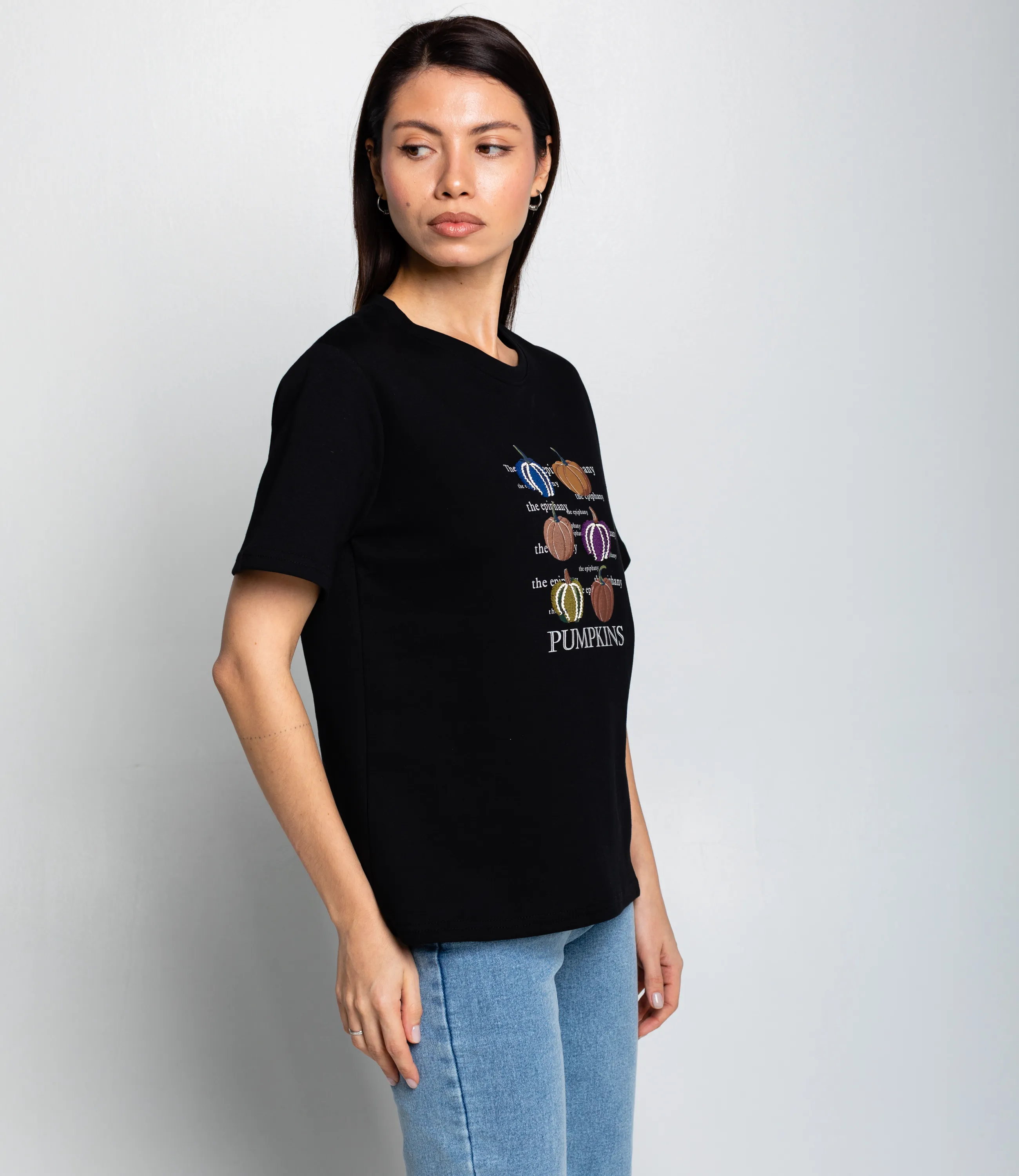 Футболка #КТ30813, чёрный - фото 2