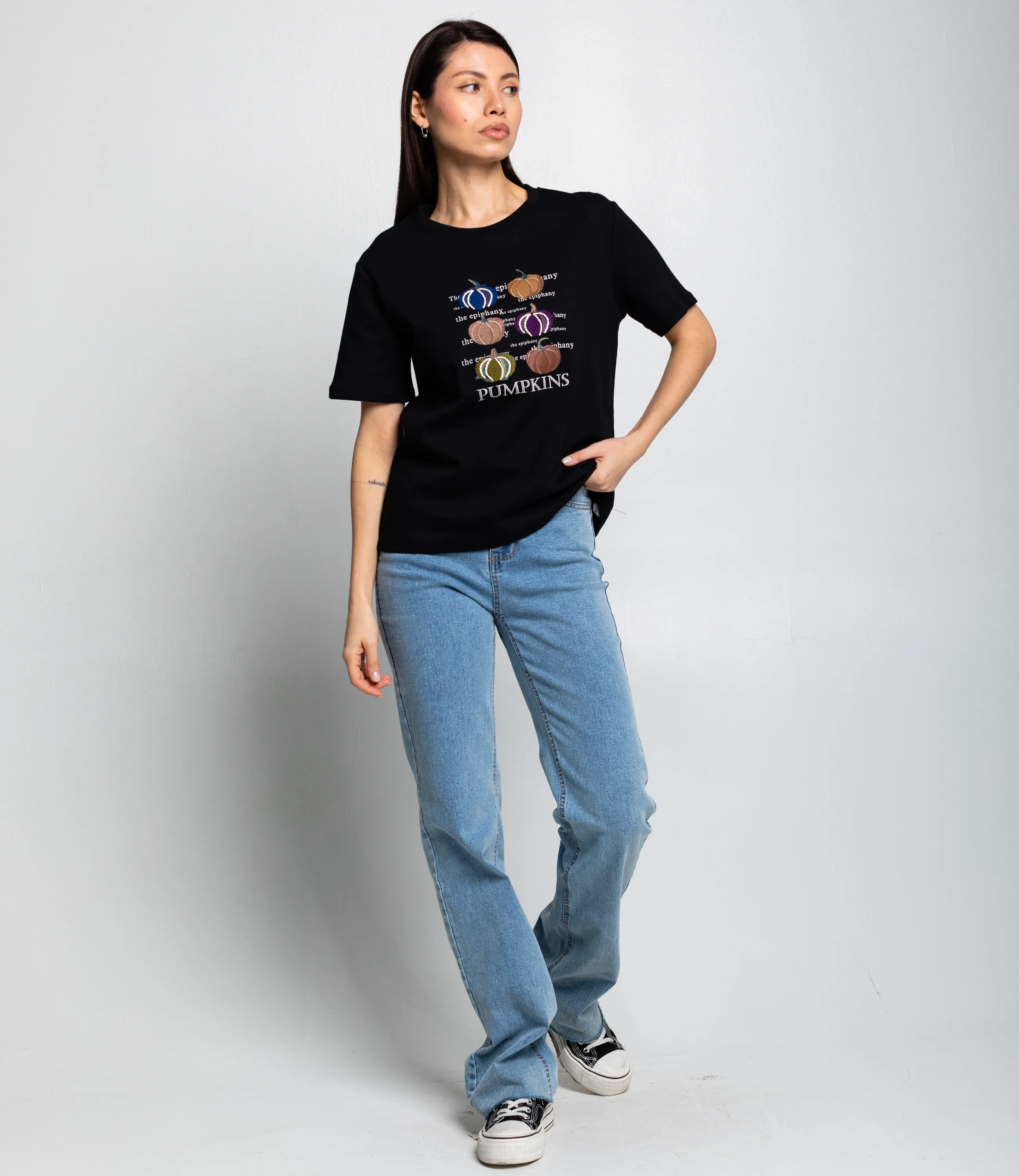 Футболка #КТ30813, чёрный - фото 4