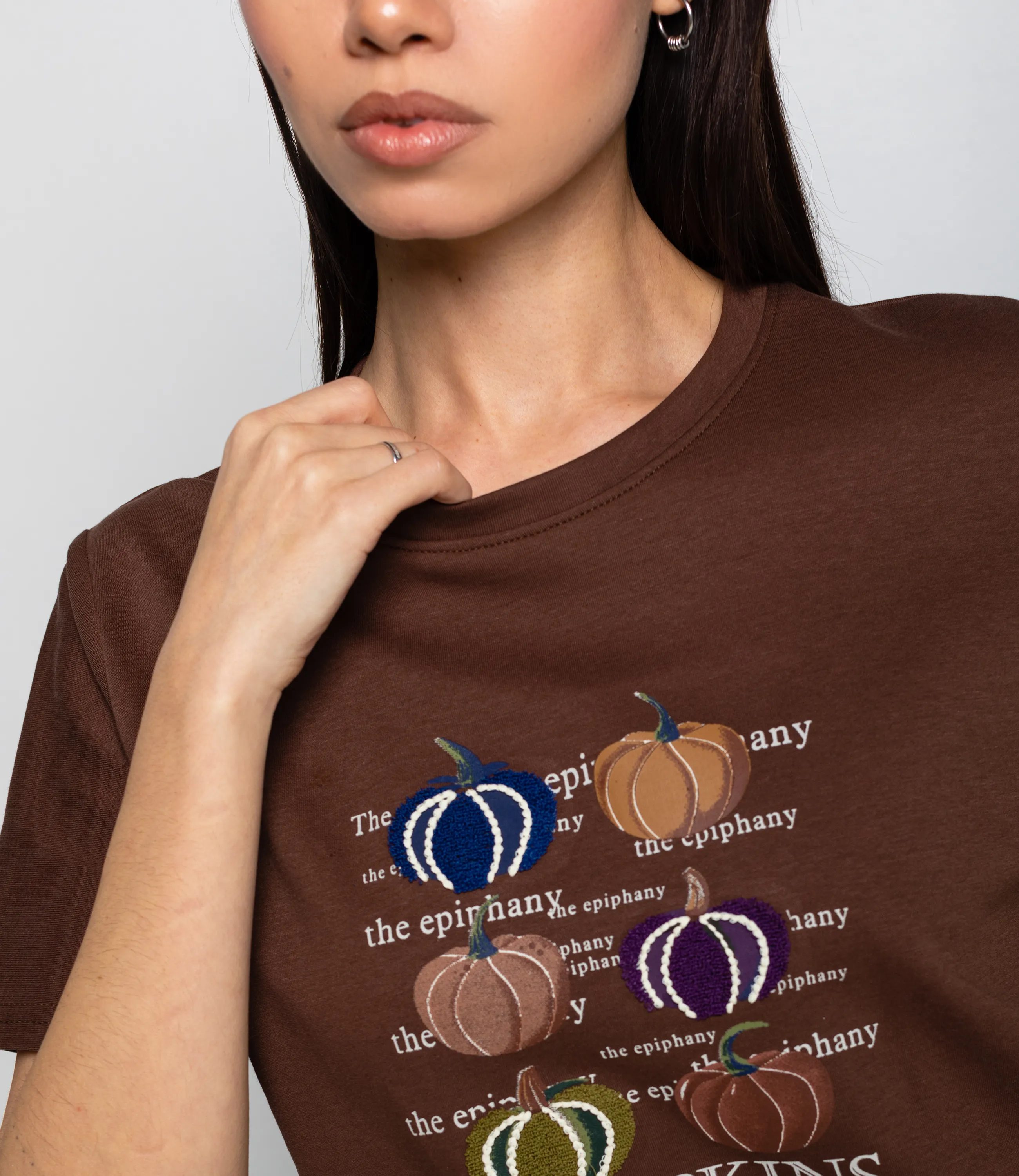 Футболка #КТ30813, шоколадный - фото 5