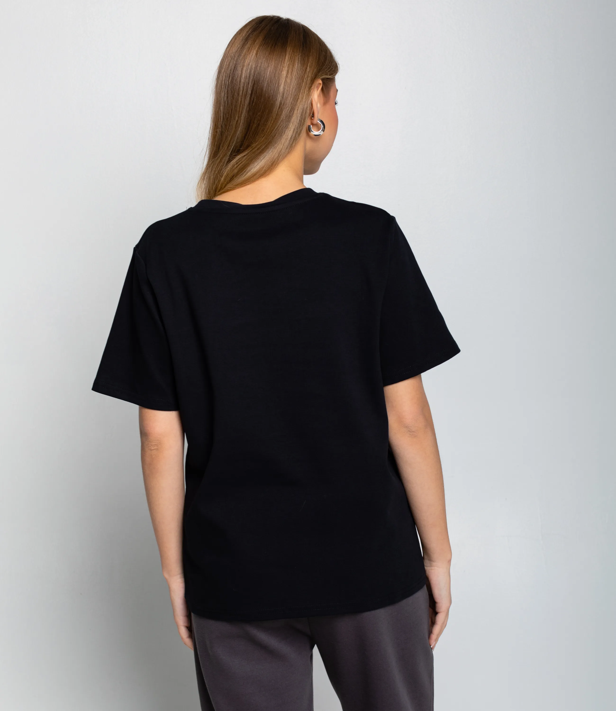 Футболка #КТ6117, чёрный - фото 3