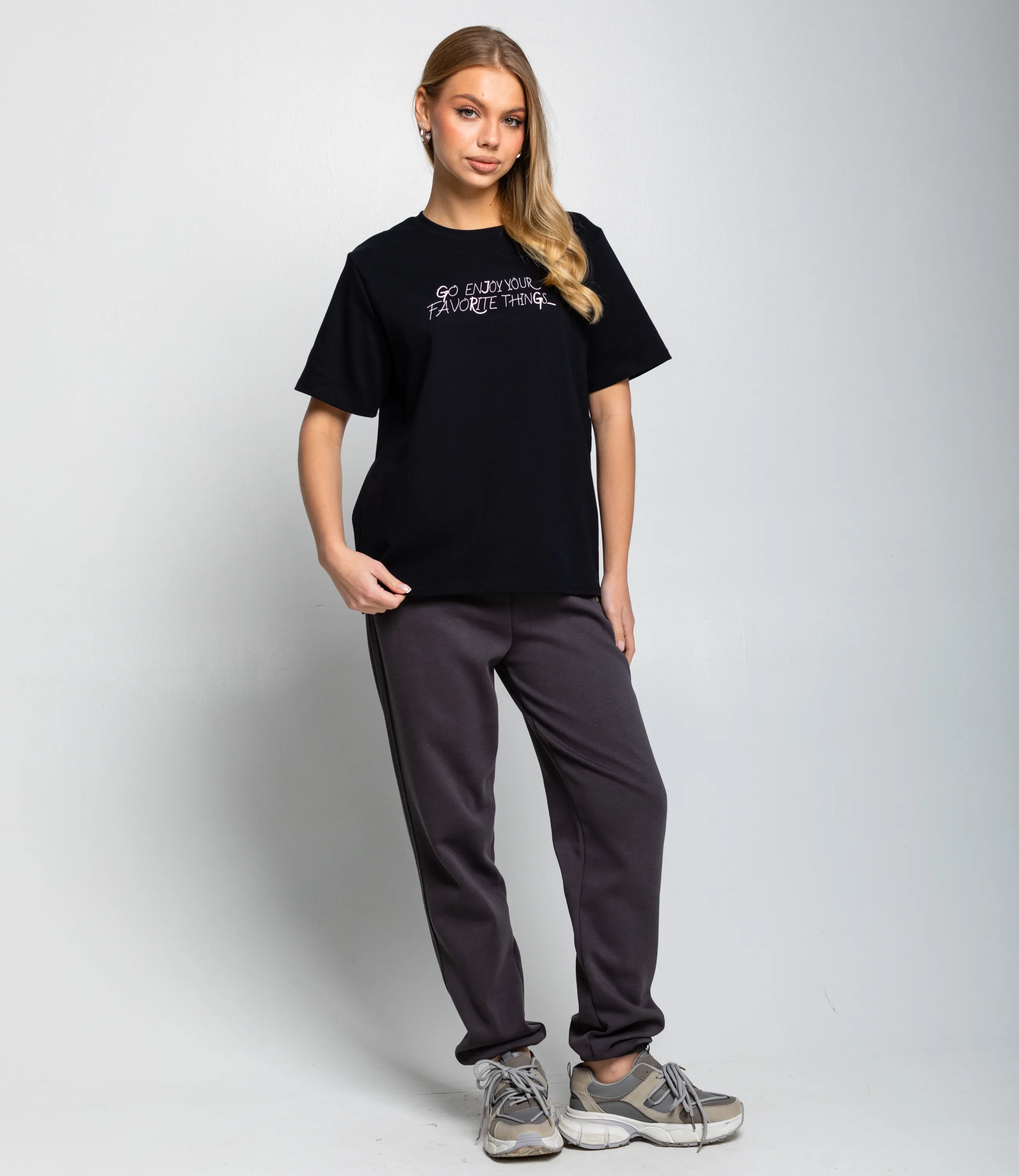 Футболка #КТ6117, чёрный - фото 4