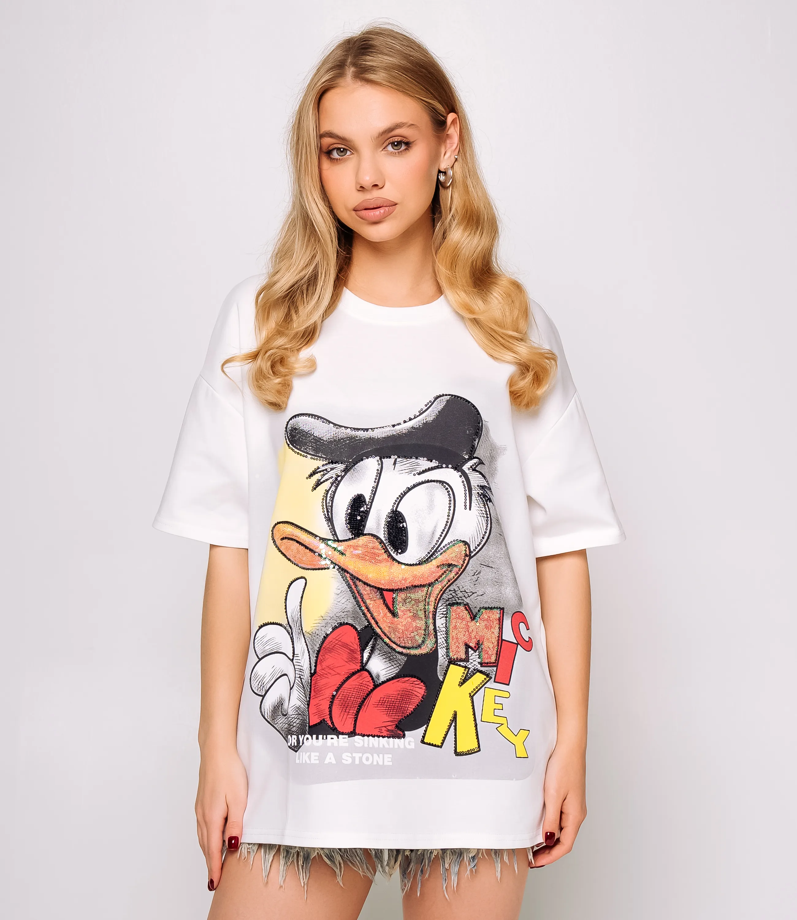 Футболка #КТ2546, белый - фото 1