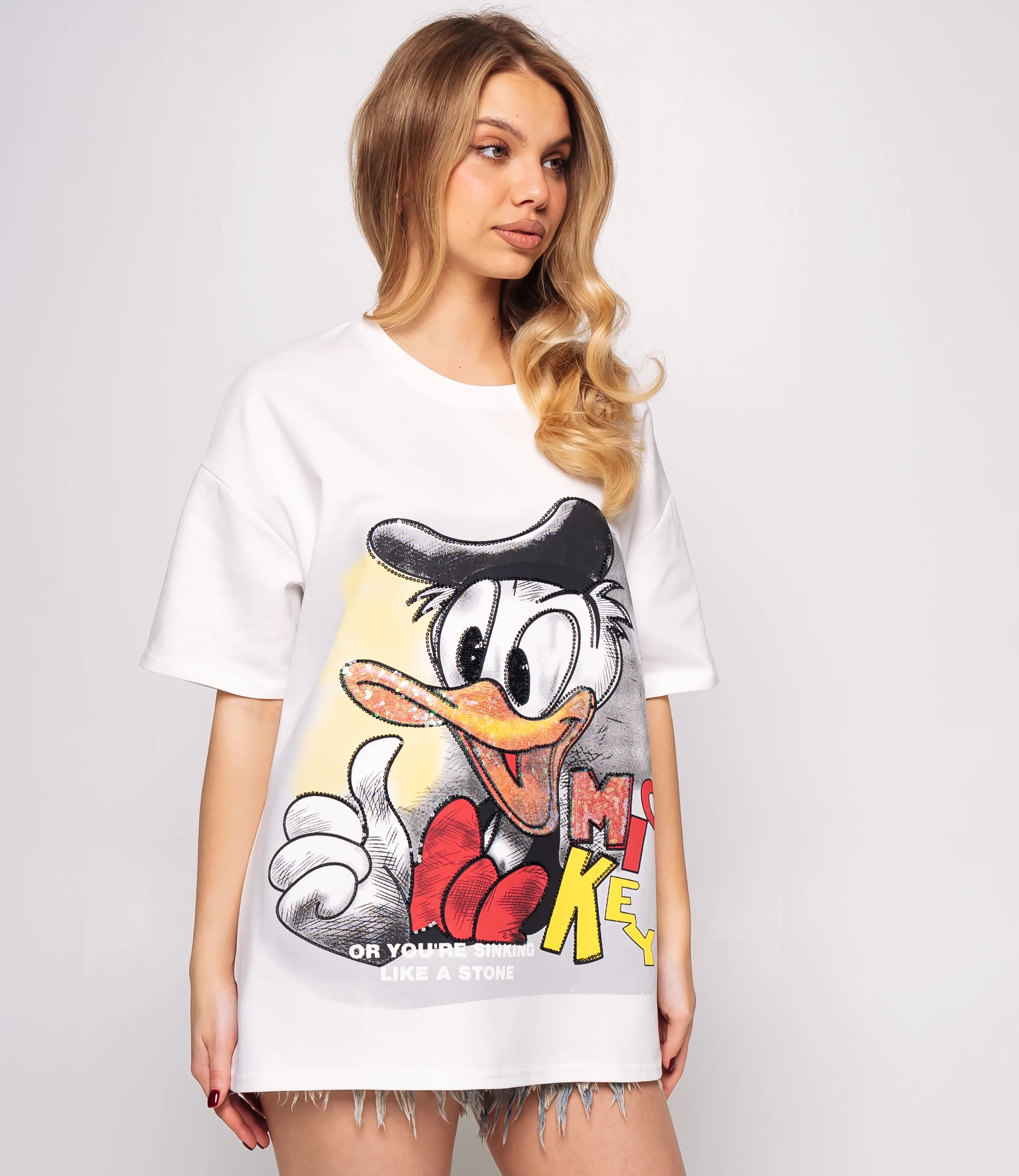 Футболка #КТ2546, белый - фото 2