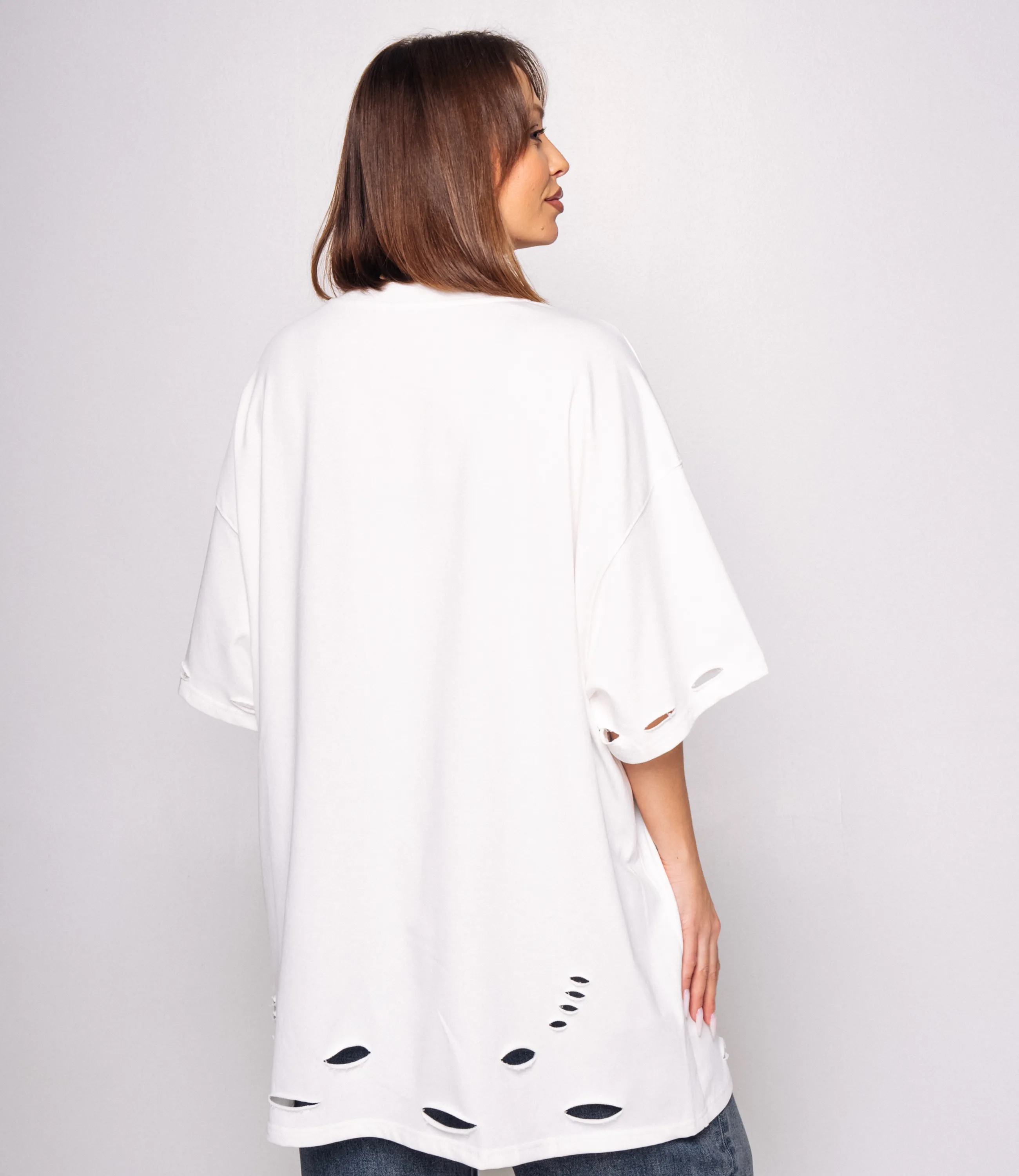 Футболка #КТ9036, белый - фото 3