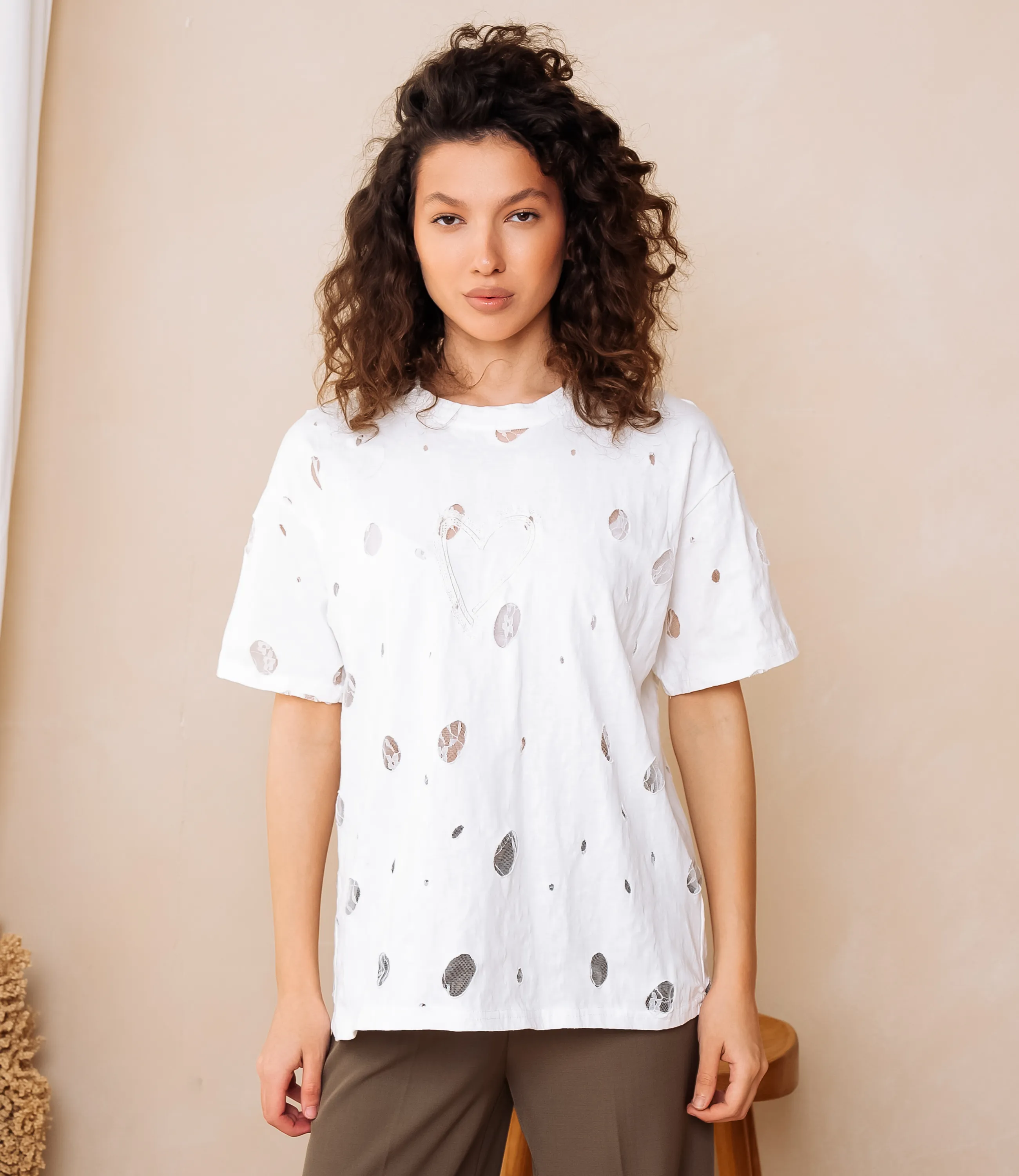 Футболка #КТ881001, белый - фото 1