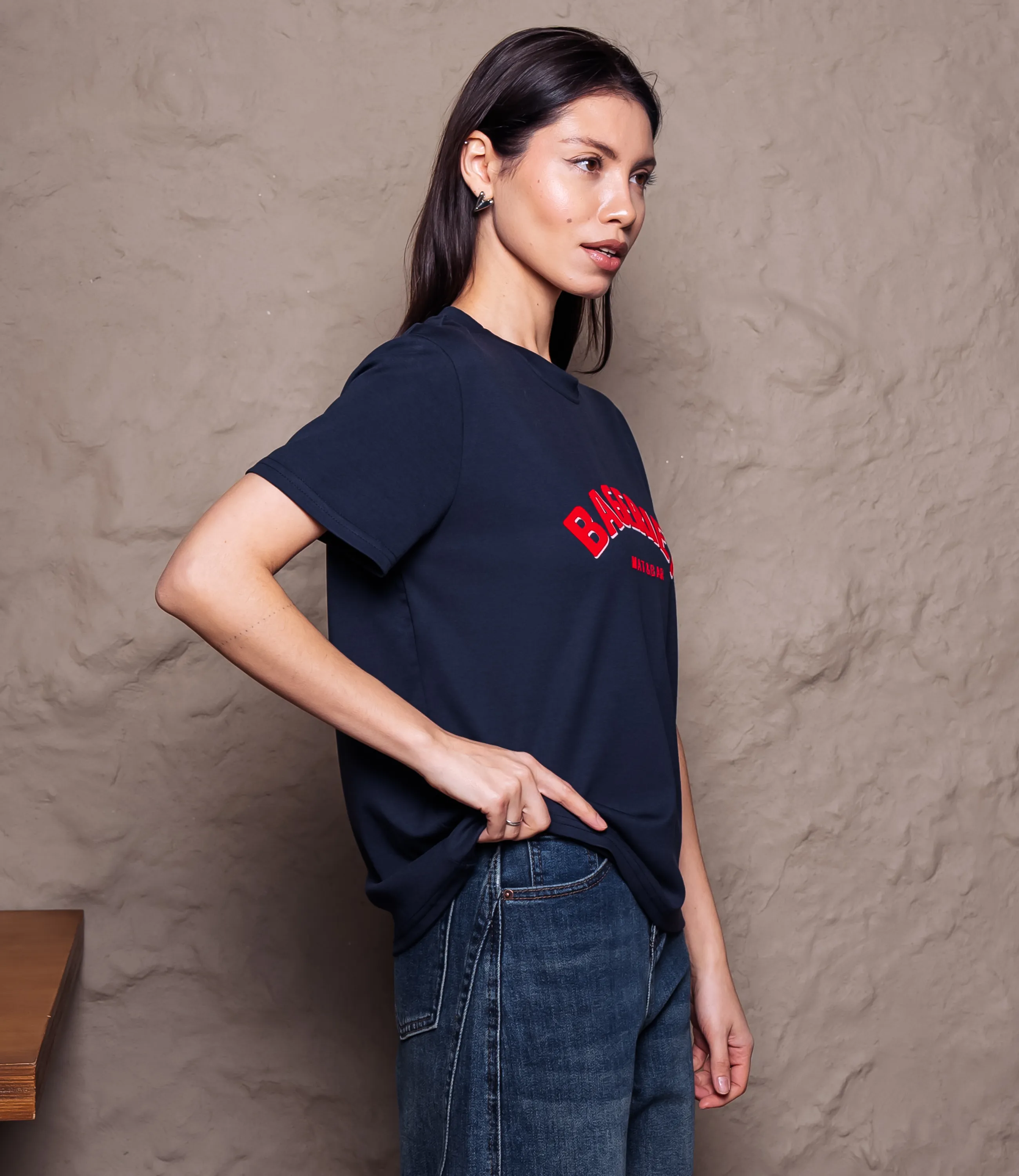 Футболка #КТ6025 (4), тёмно-синий - фото 2