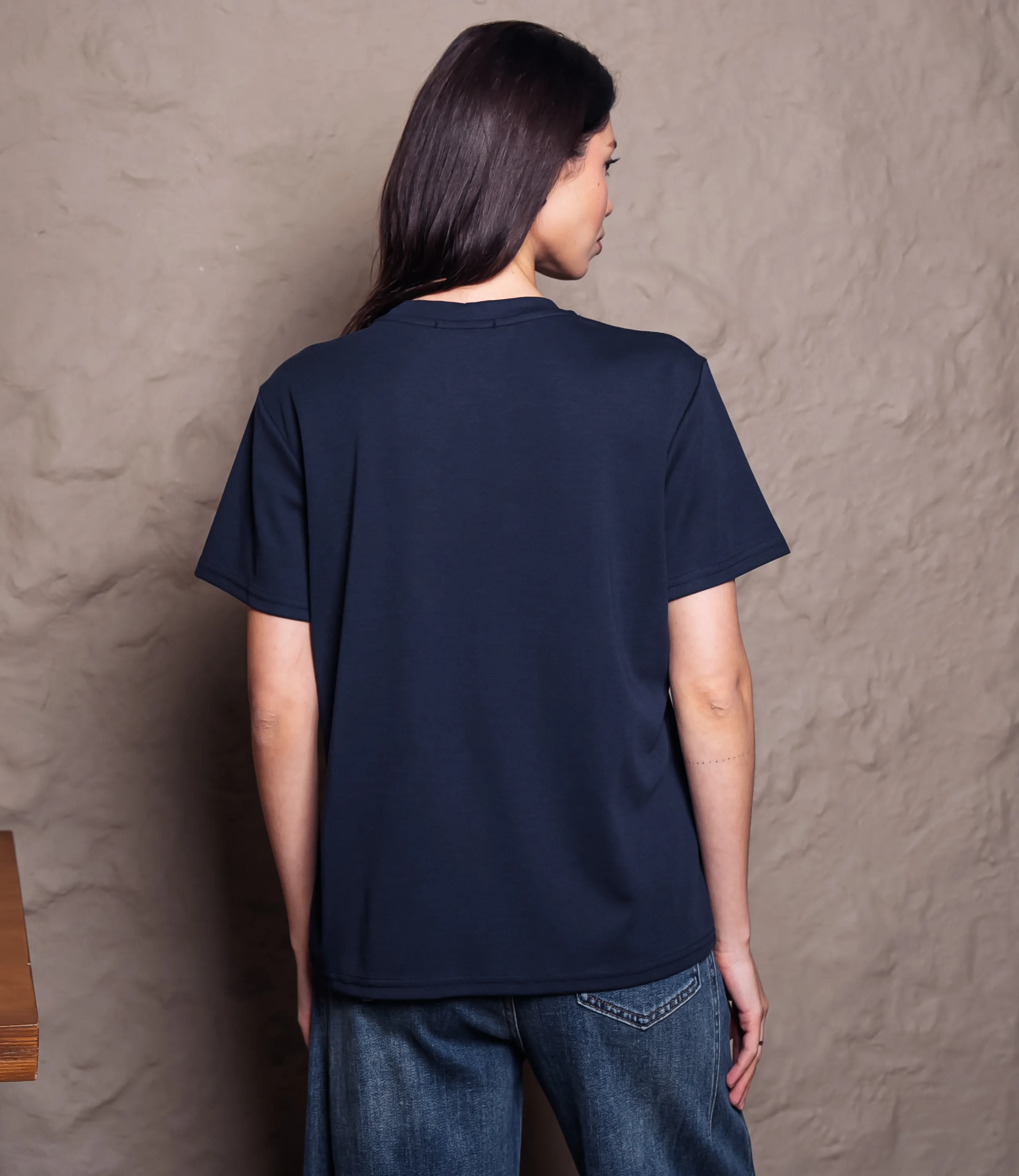 Футболка #КТ6025 (4), тёмно-синий - фото 3