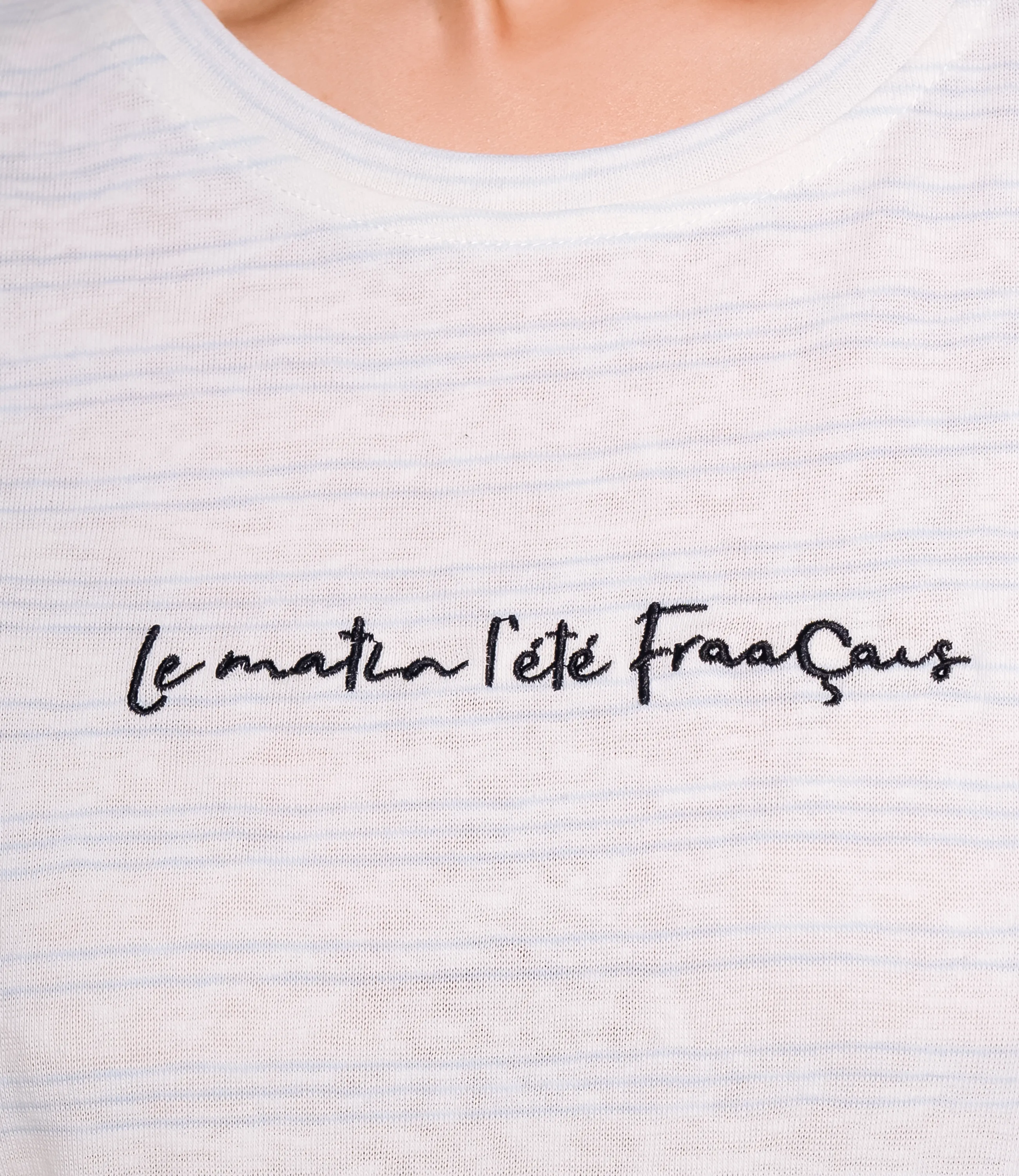 Футболка #КТ9102 (1), голубой, белый - фото 5