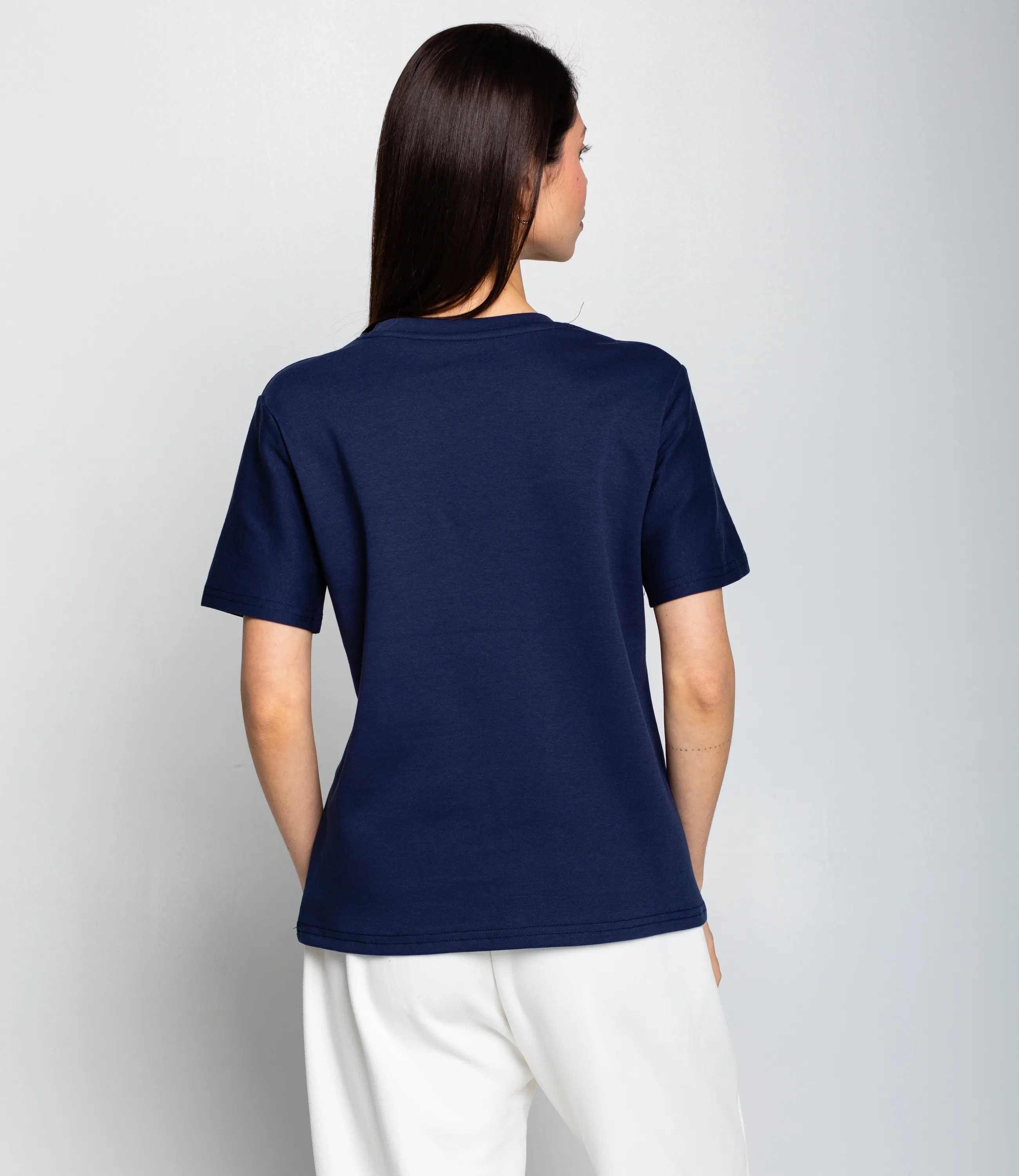 Футболка #КТ30811, тёмно-синий - фото 3