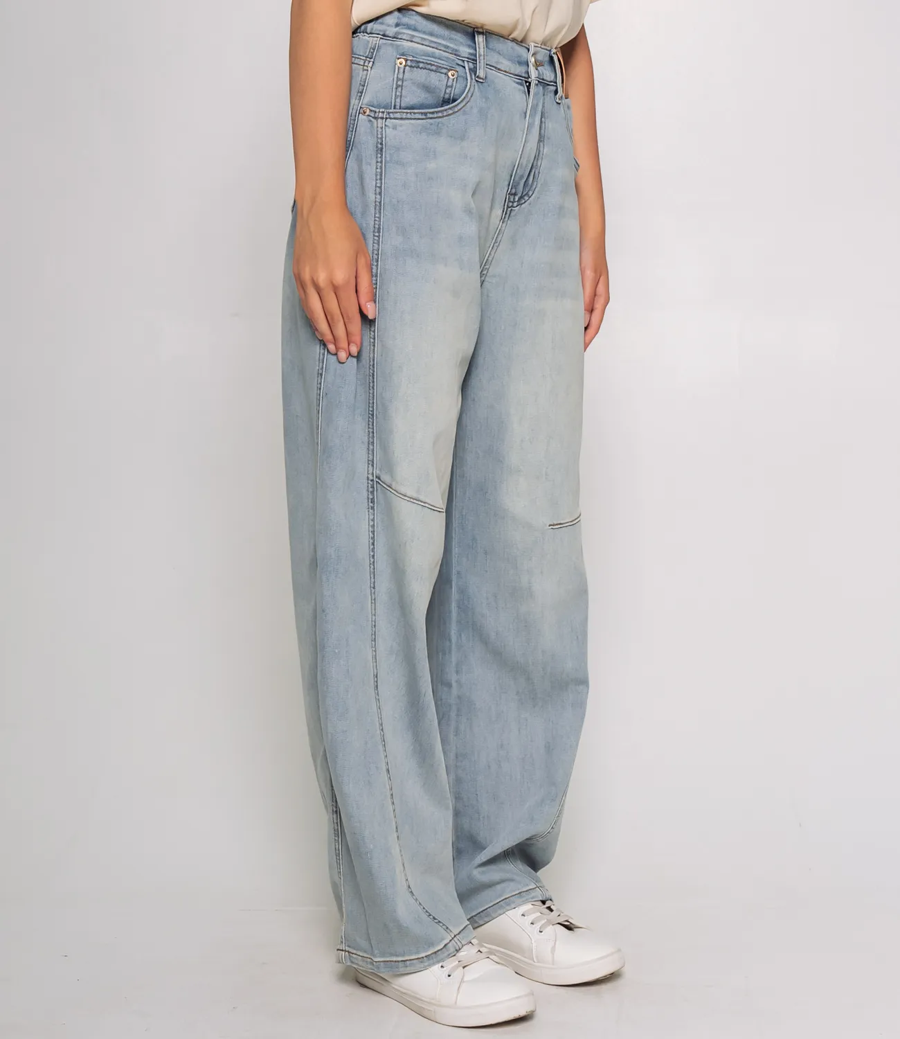 Джинсы #КТ25032, голубой - фото 3