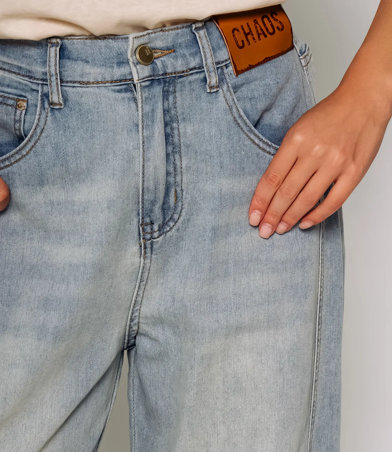 Джинсы #КТ25032, голубой - фото 5