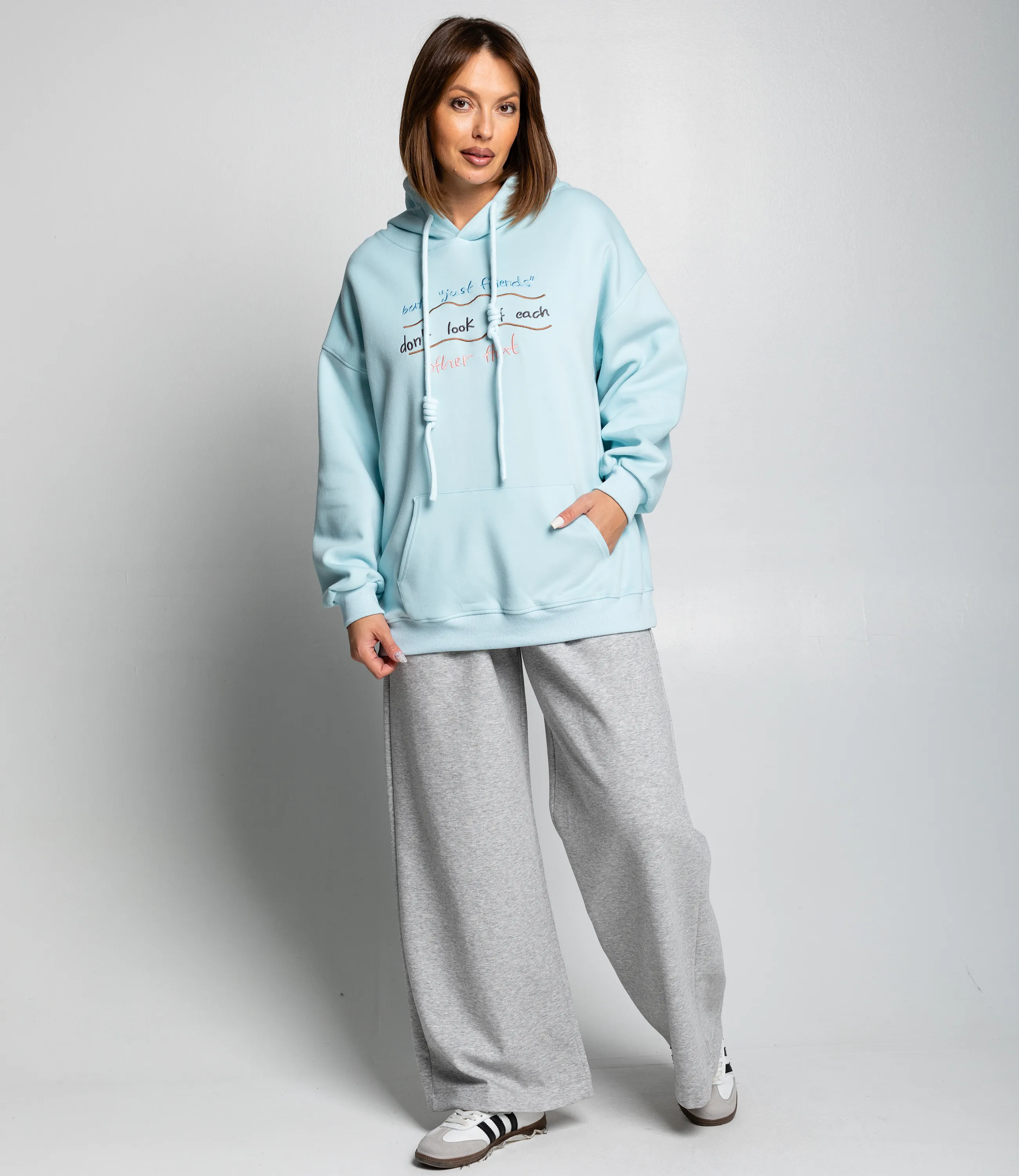 Худи #КТ3629, голубой - фото 4