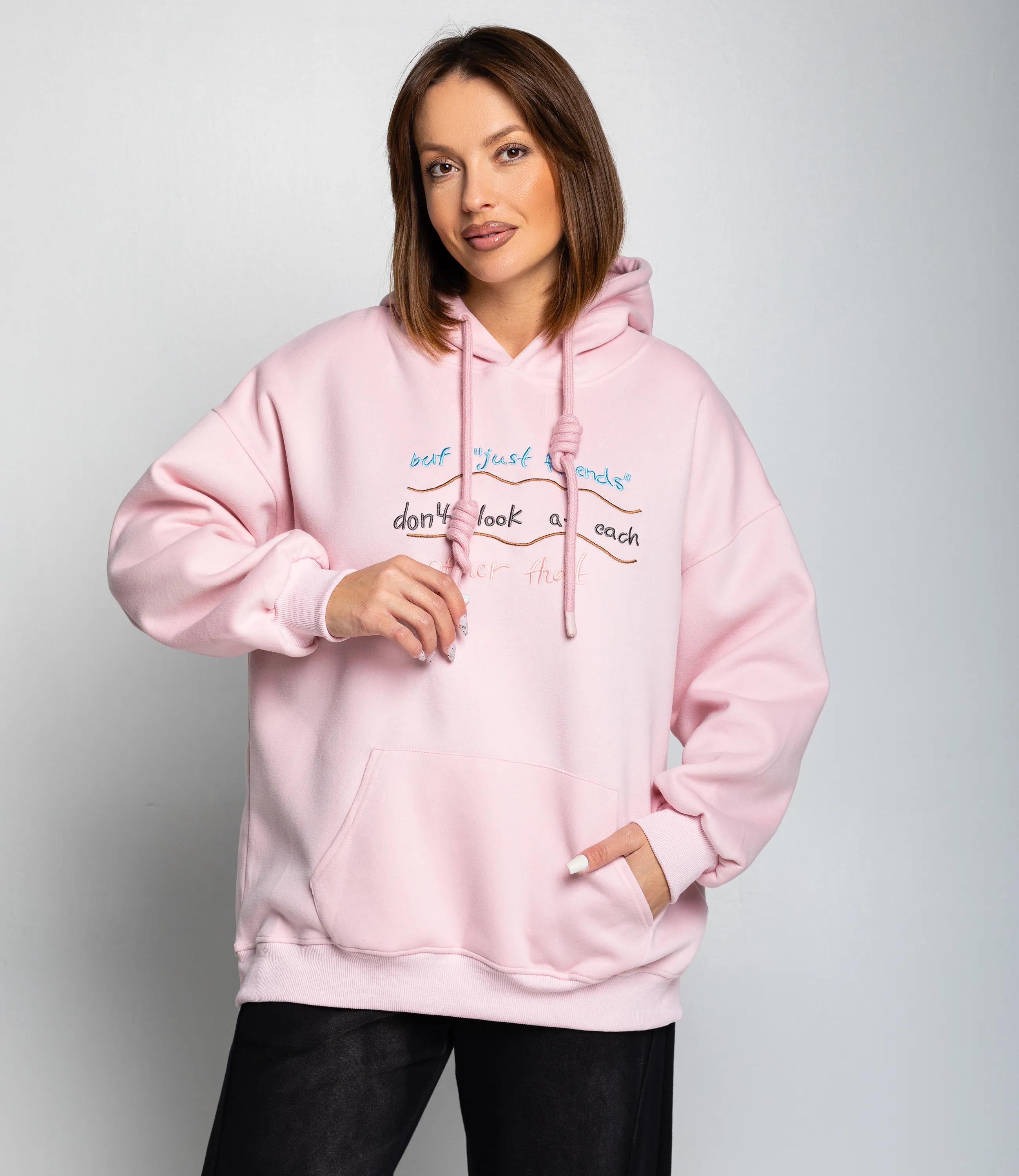 Худи #КТ3629, пудровый - фото 1