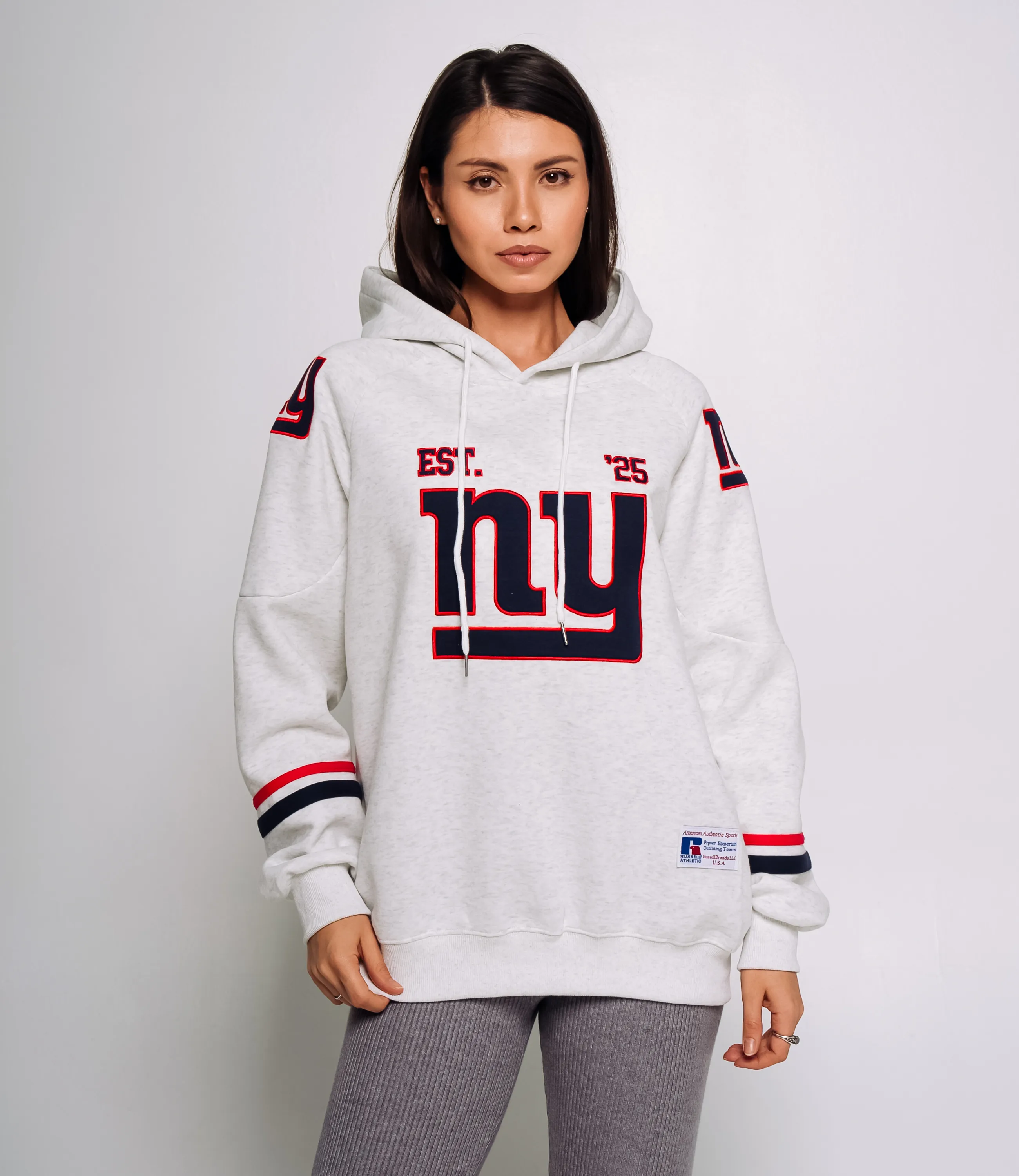 Худи #КТ1780, светло-серый меланж - фото 1