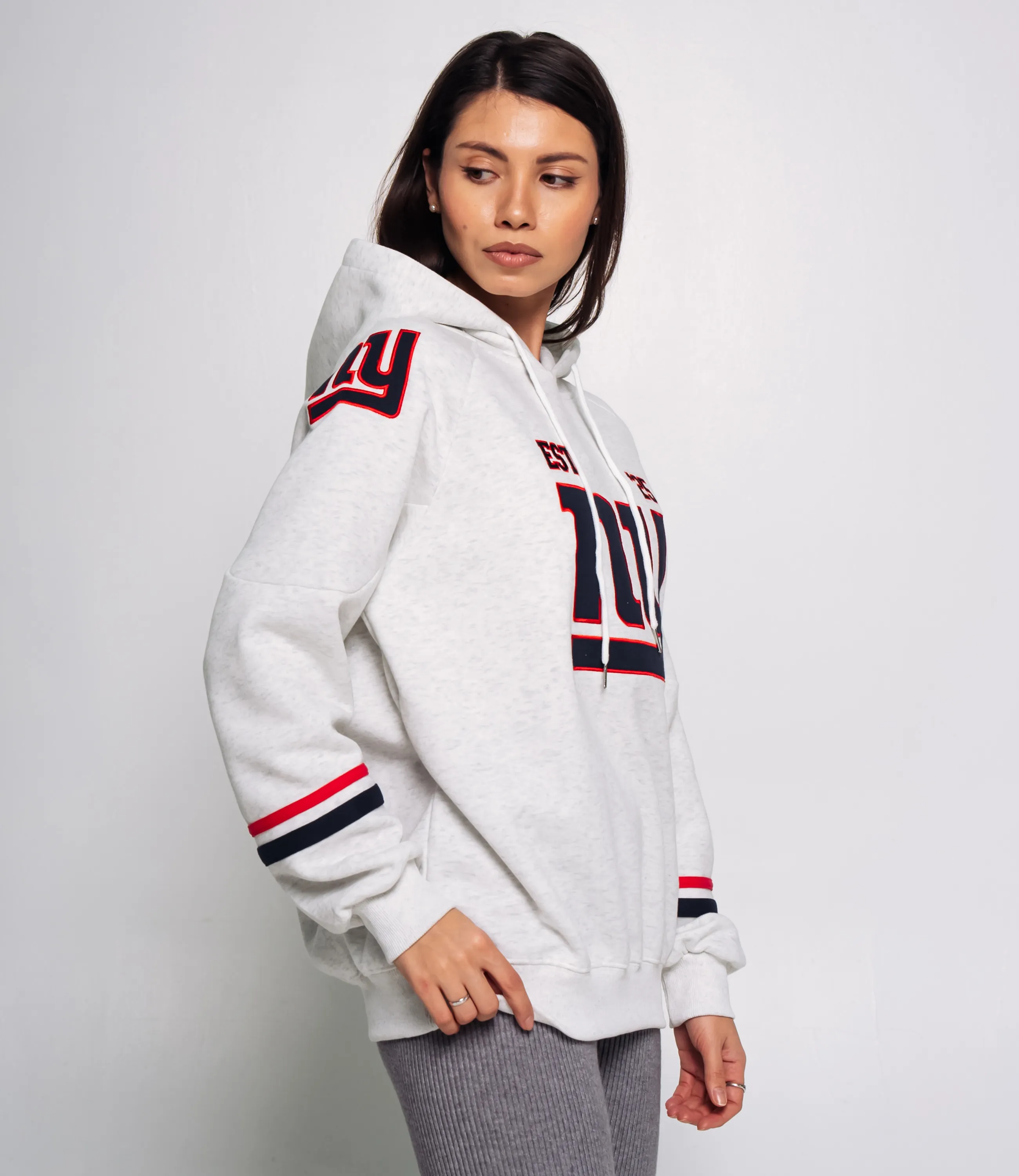 Худи #КТ1780, светло-серый меланж - фото 2