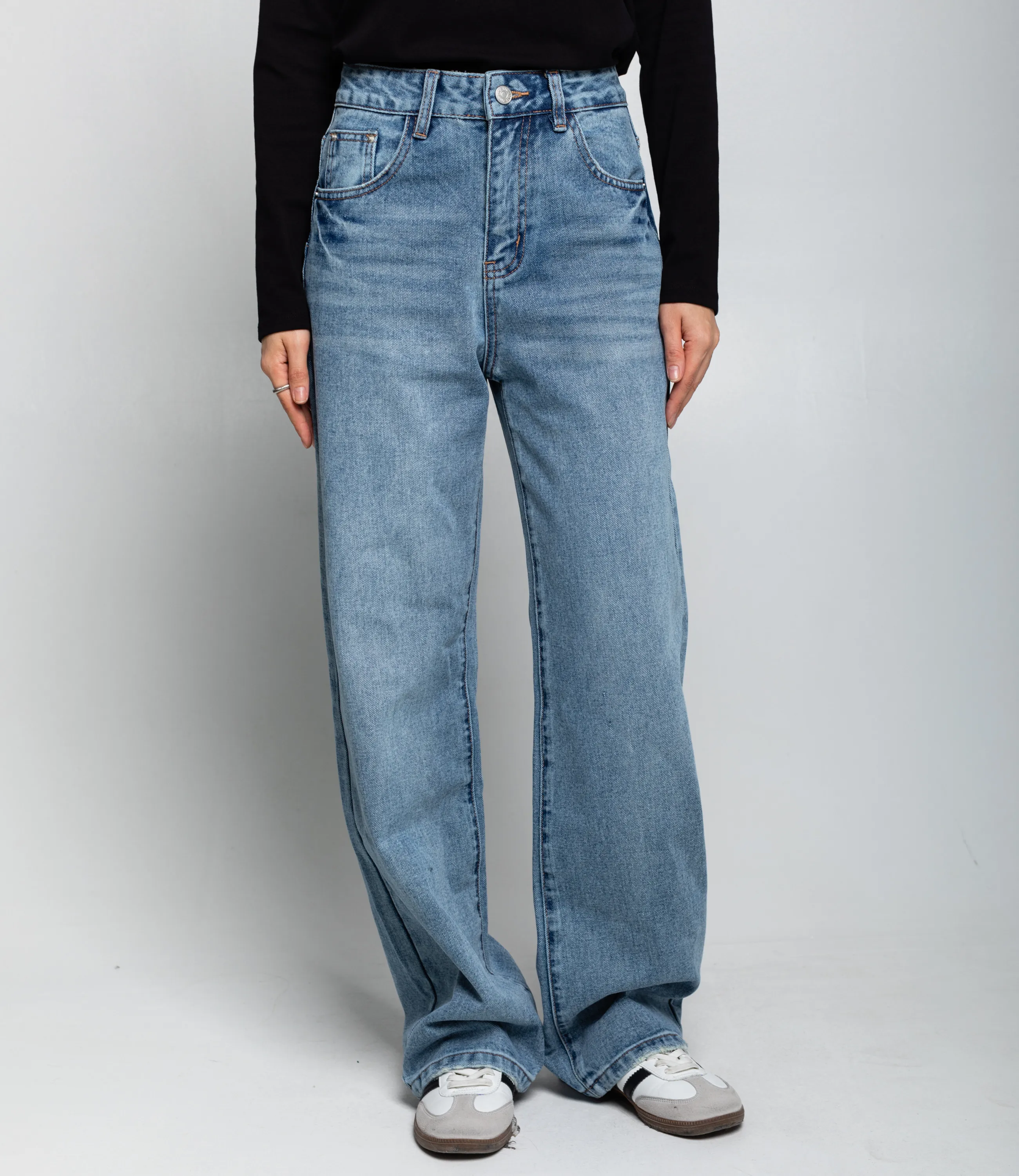 Джинсы #КТ867 (2), голубой - фото 2