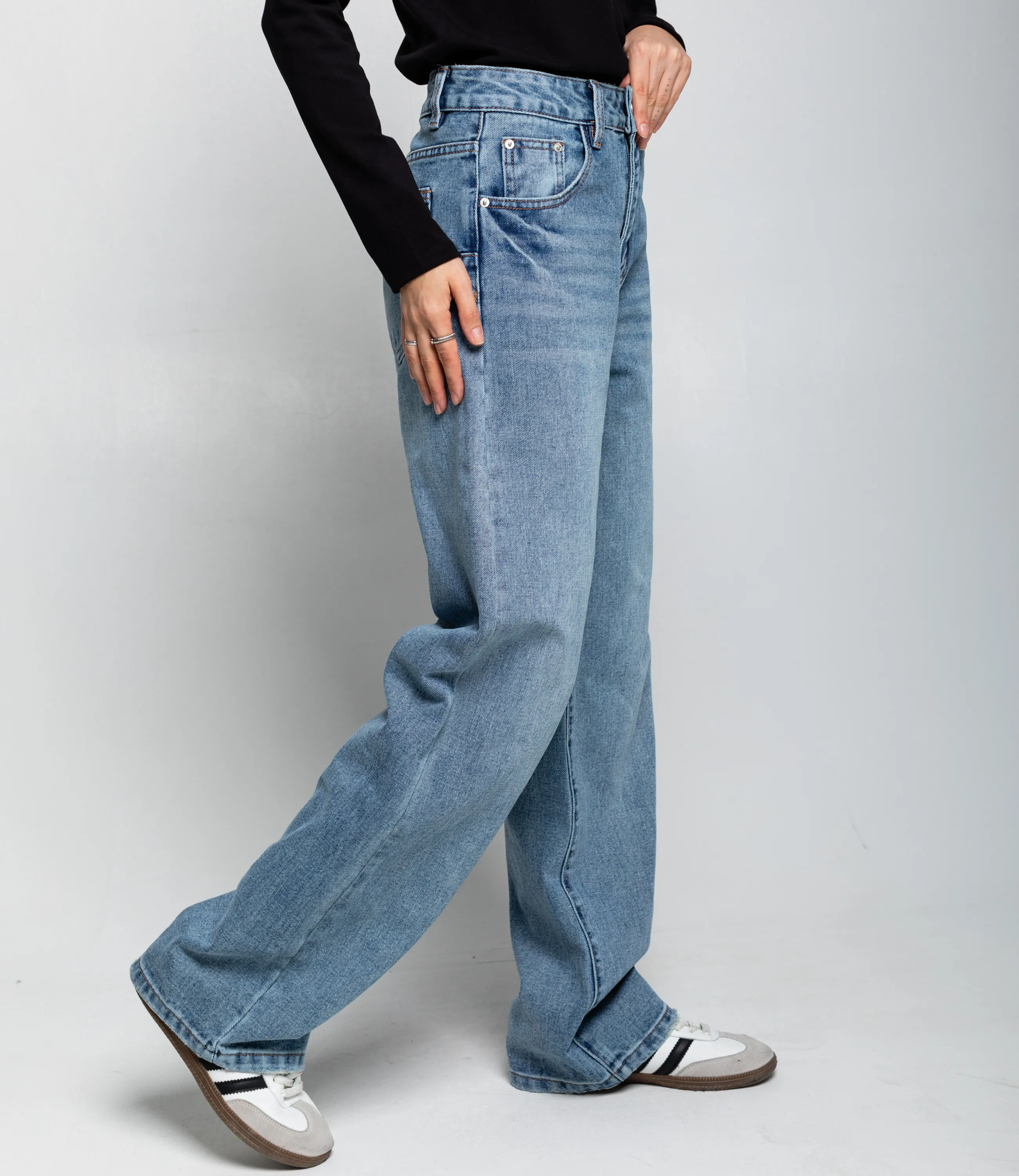 Джинсы #КТ867 (2), голубой - фото 3