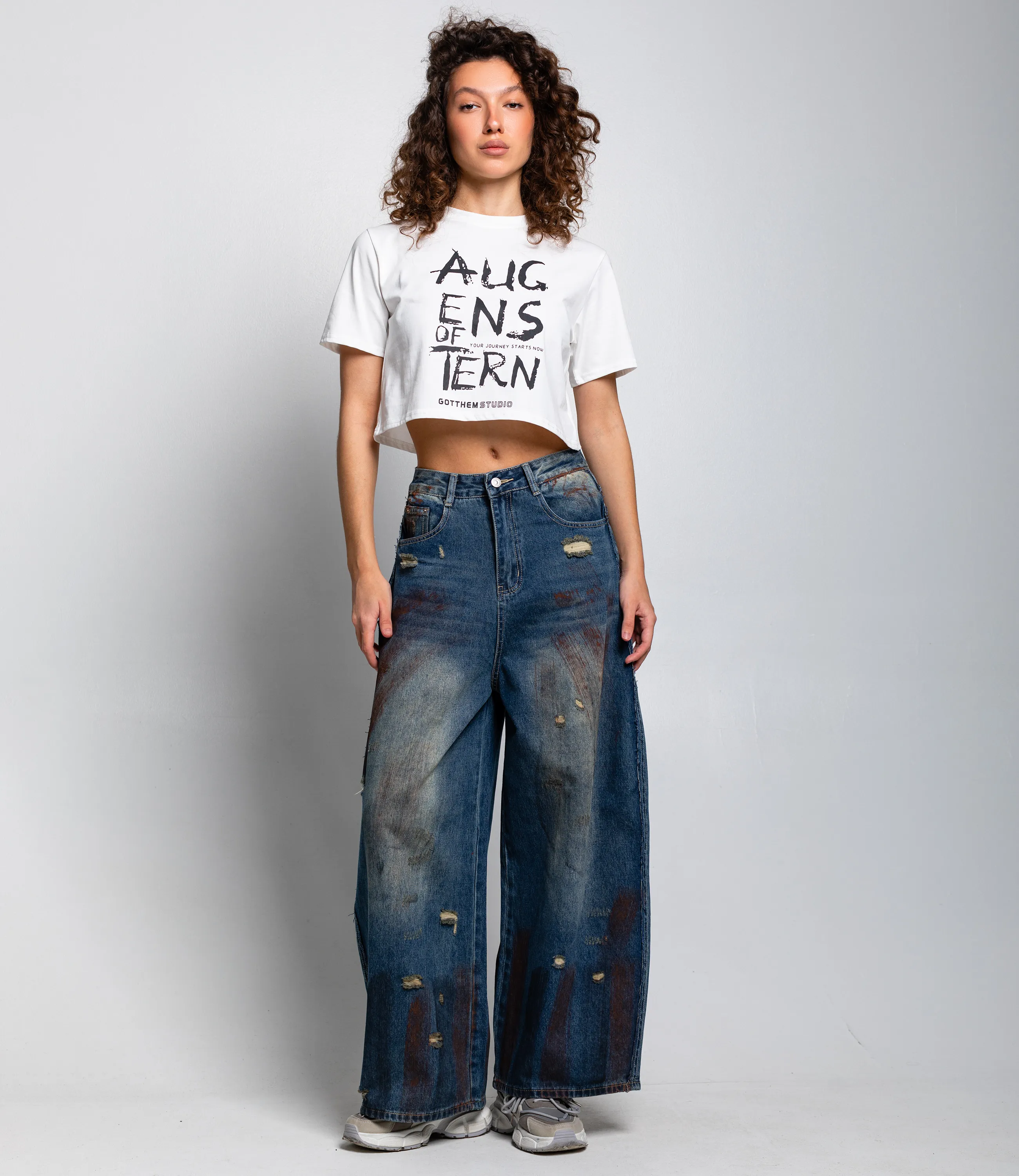 Джинсы #КТ3995, синий - фото 1