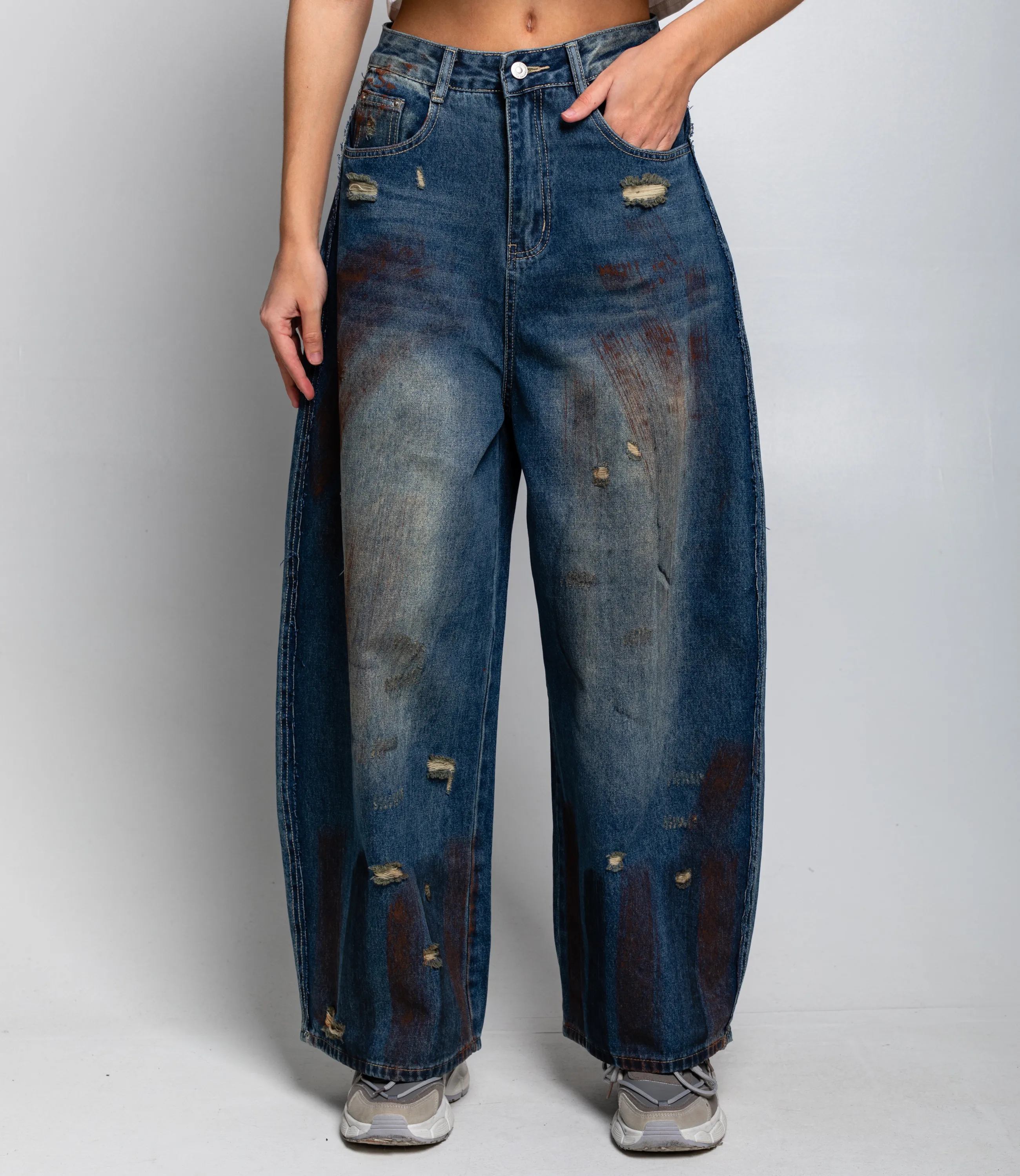 Джинсы #КТ3995, синий - фото 2