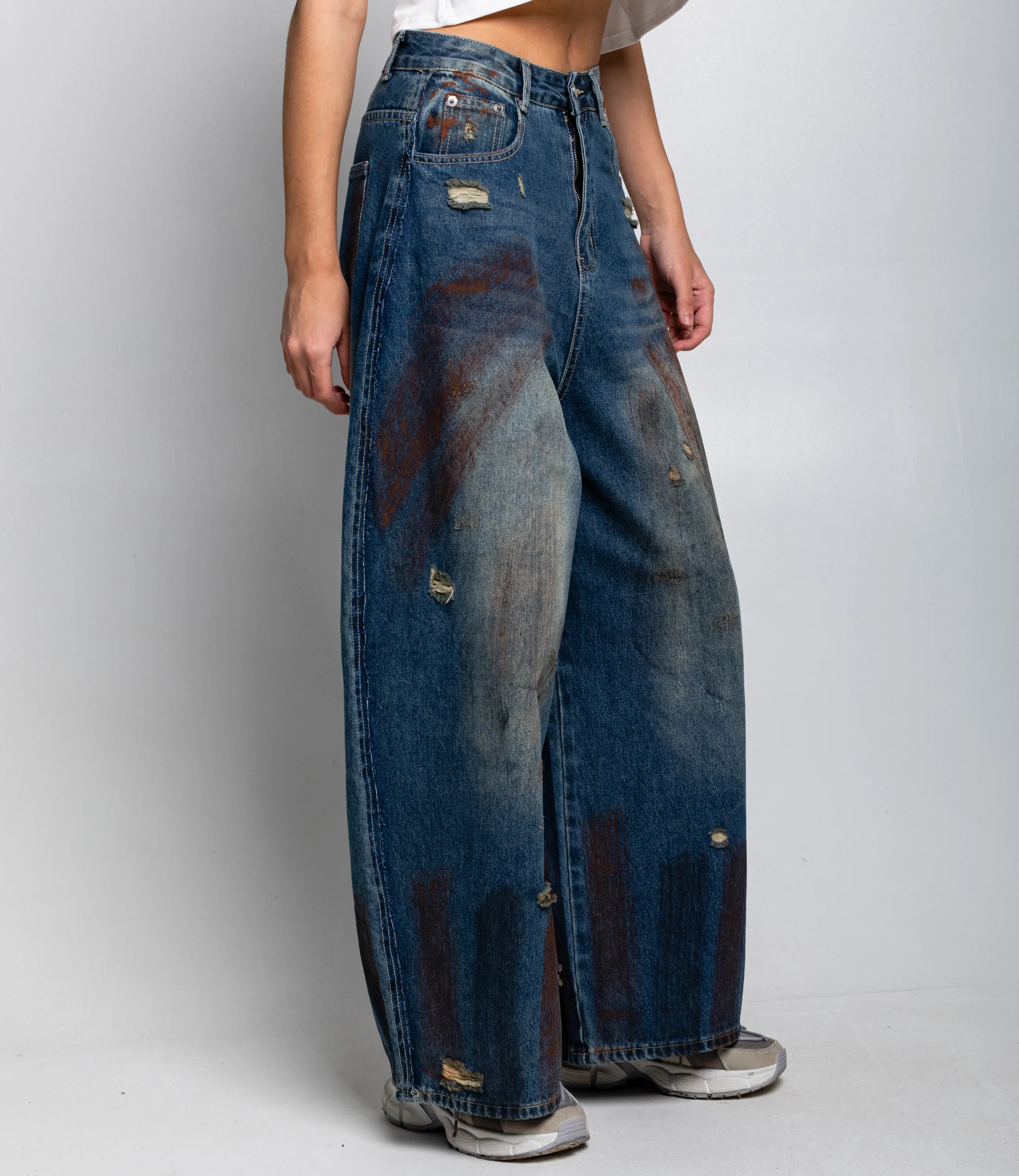 Джинсы #КТ3995, синий - фото 3