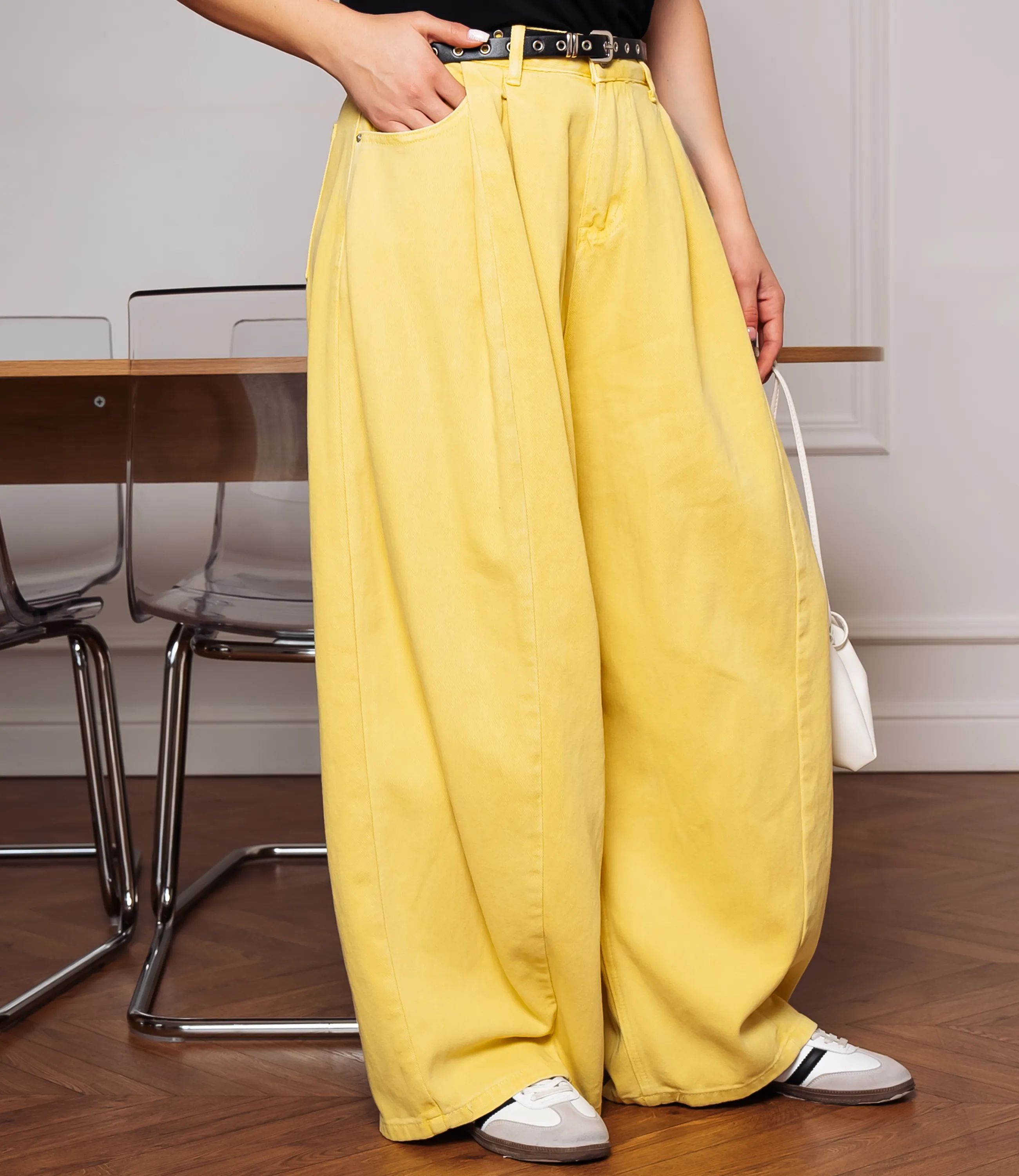 Джинсы #КТ8512 (2), жёлтый - фото 3