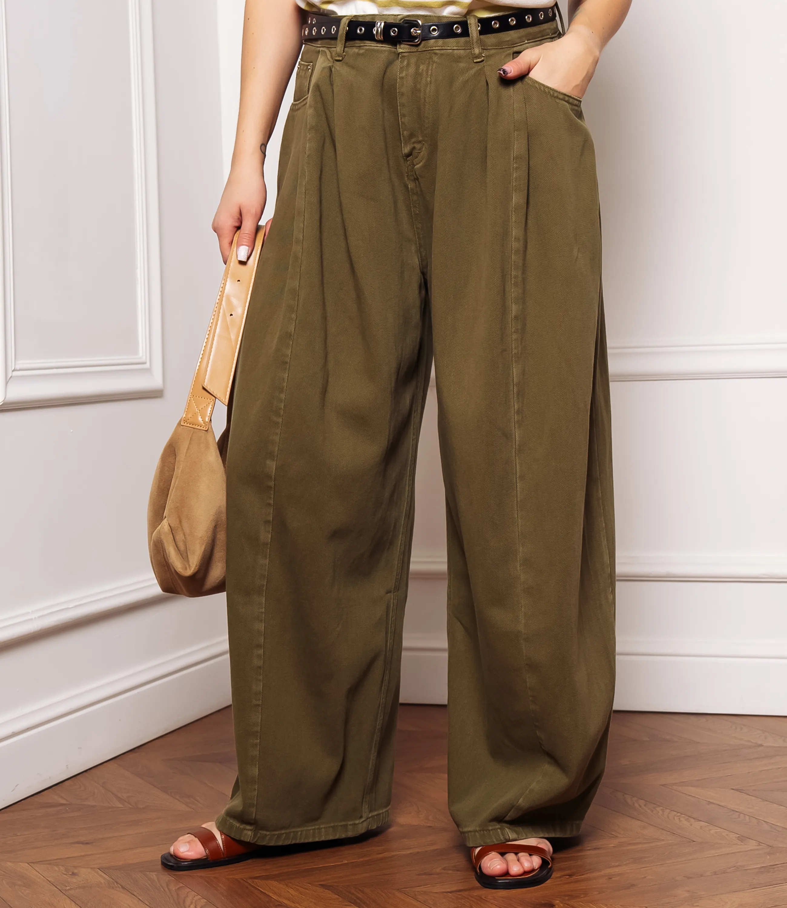 Джинсы #КТ8512 (2), хаки - фото 2