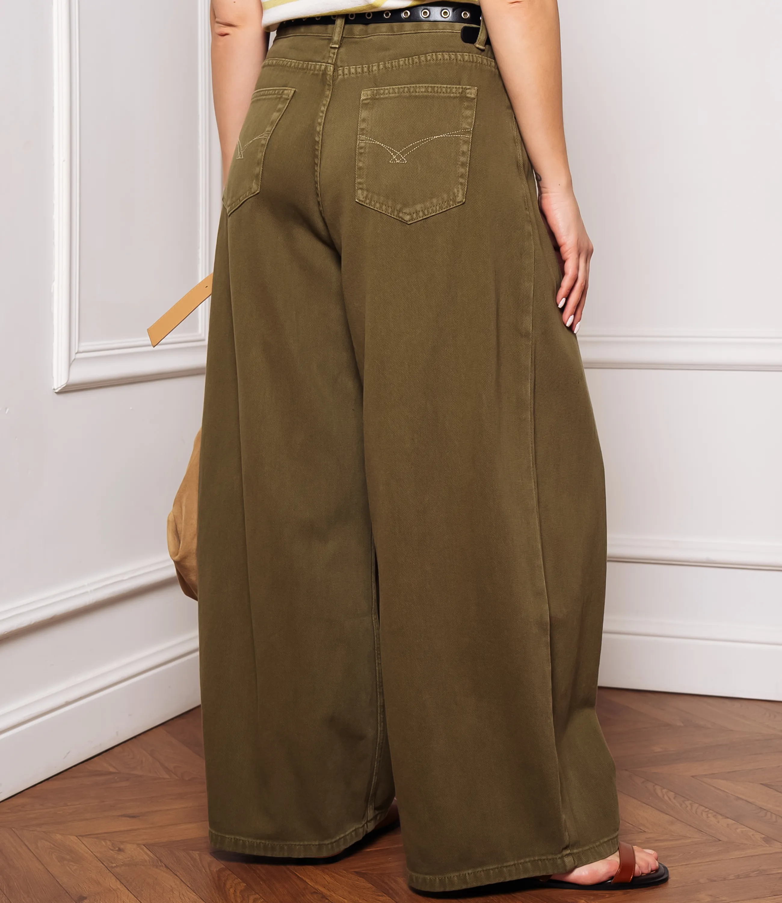 Джинсы #КТ8512 (2), хаки - фото 4