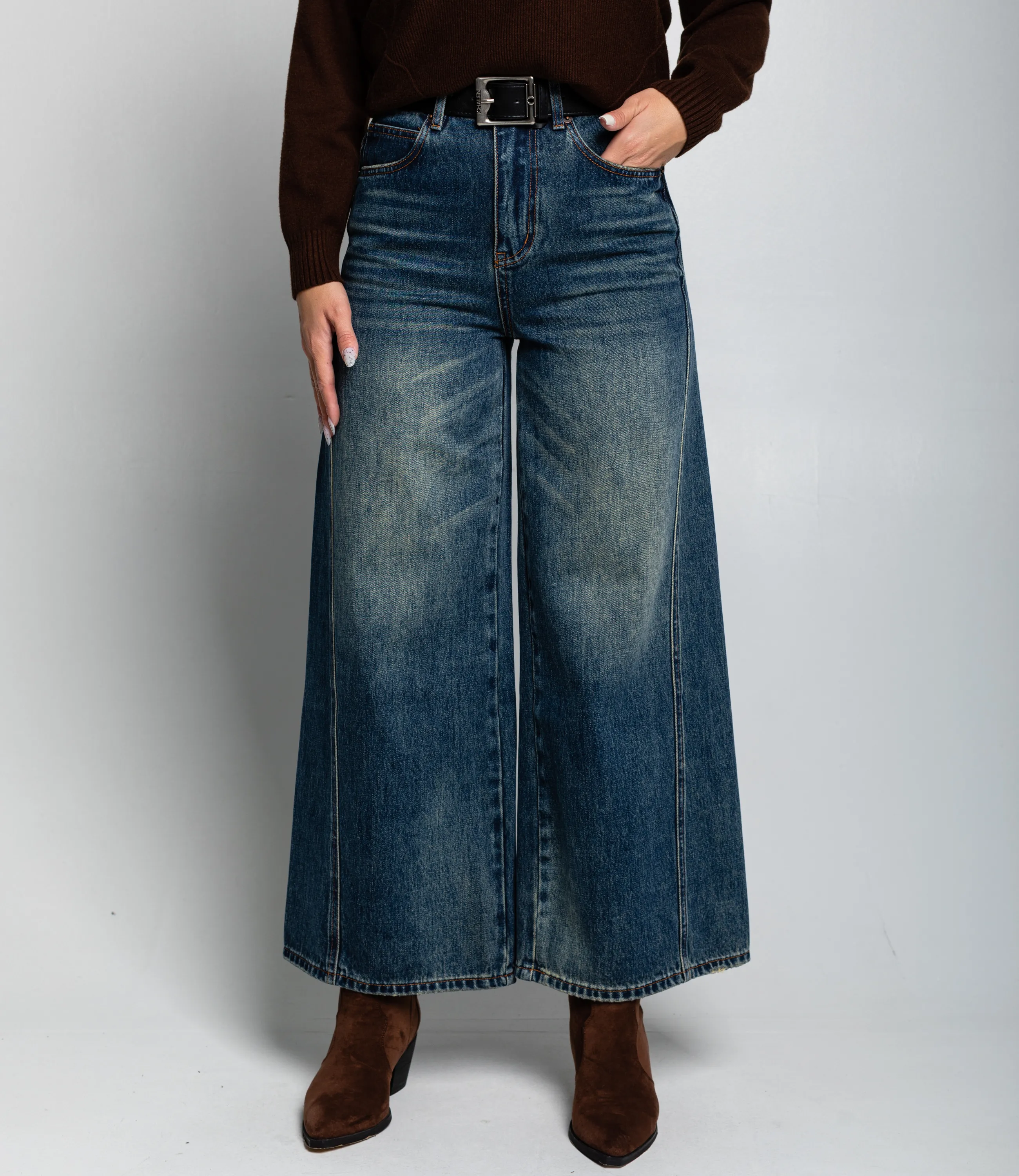 Джинсы #КТ88162, синий  - фото 2