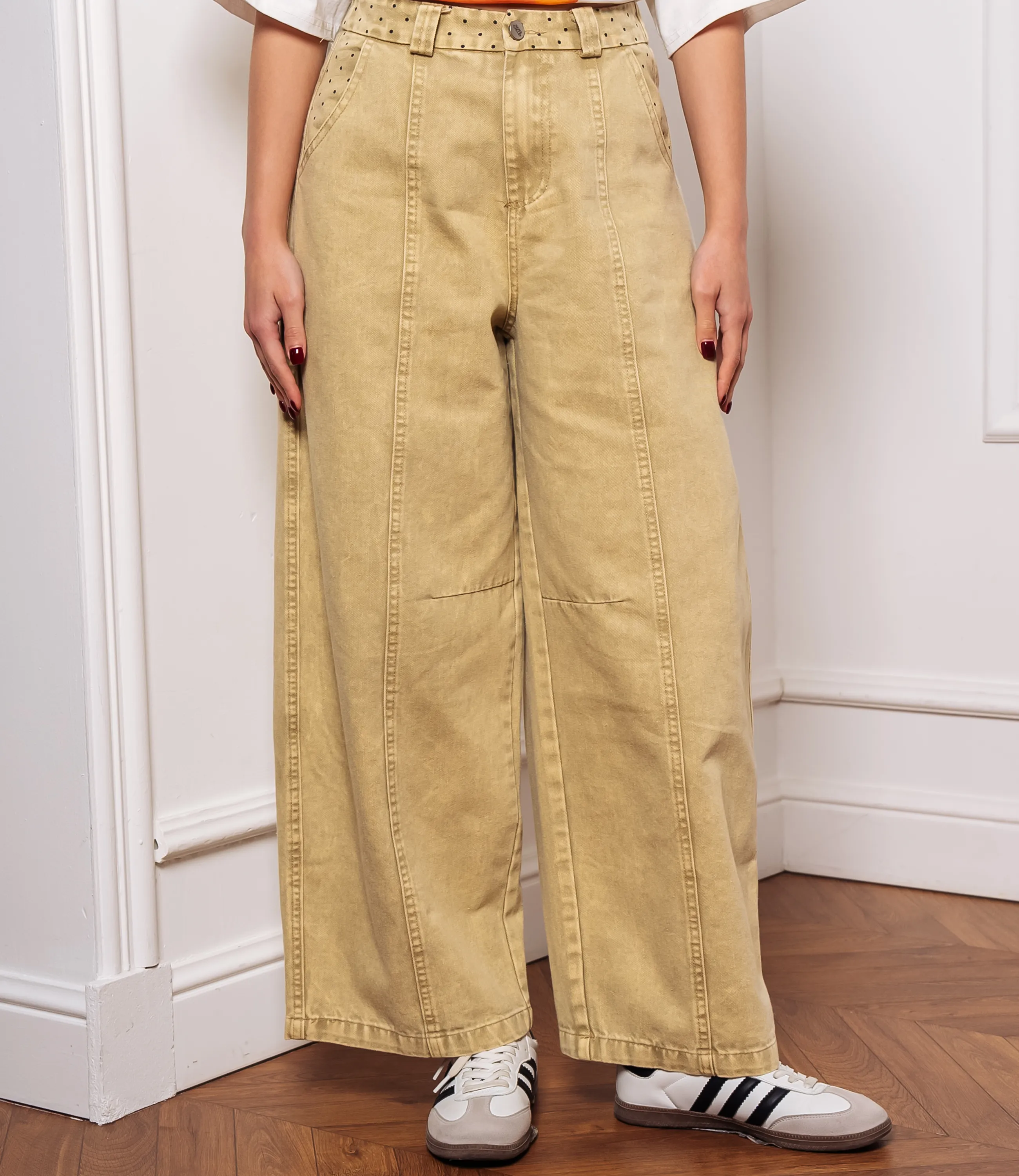 Джинсы #КТ2026 (3), песочный - фото 2