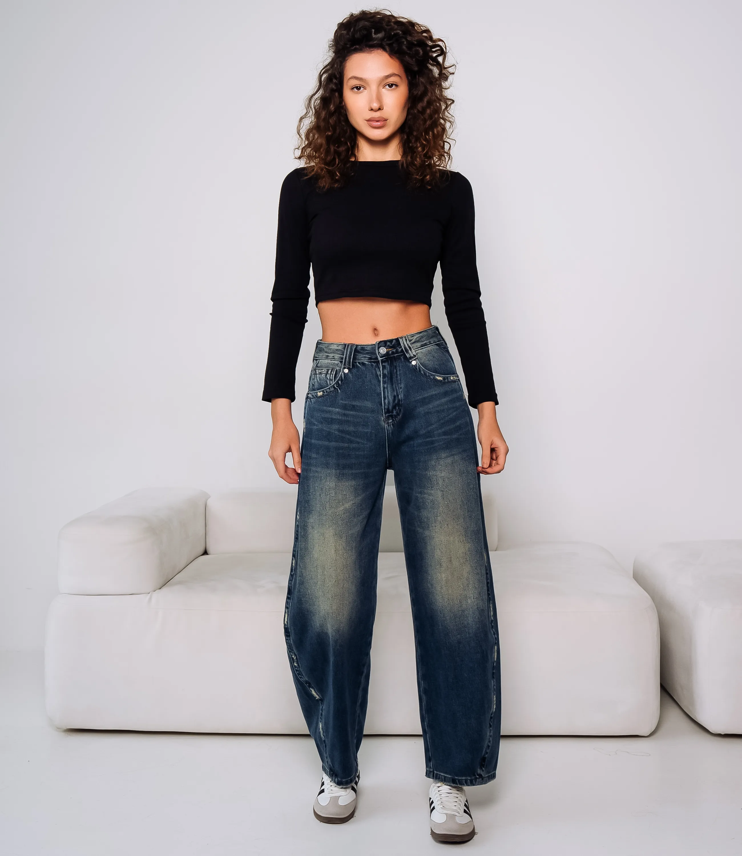 Джинсы #КТ8185, синий - фото 1