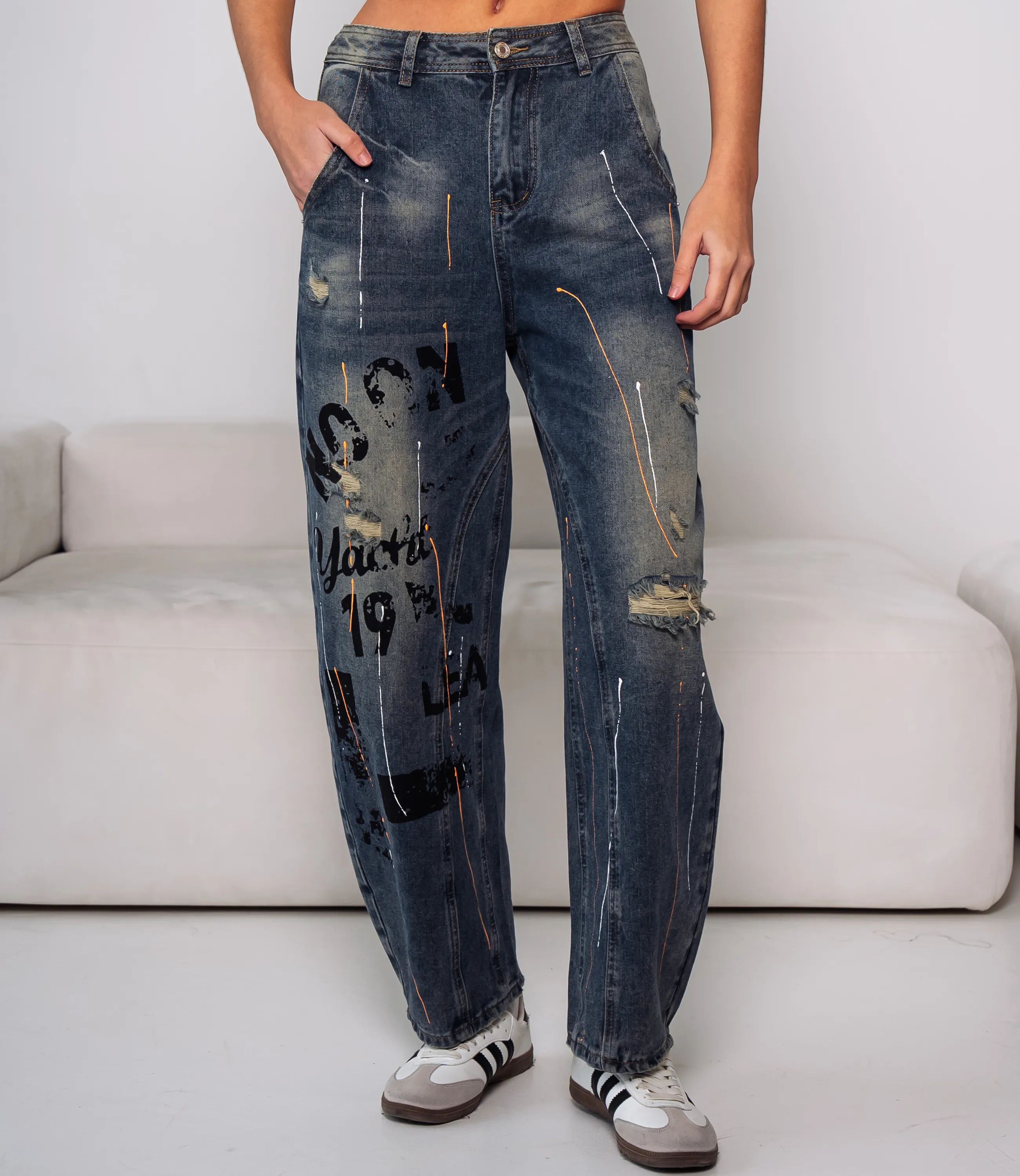 Джинсы #КТ8181 (1), синий - фото 2