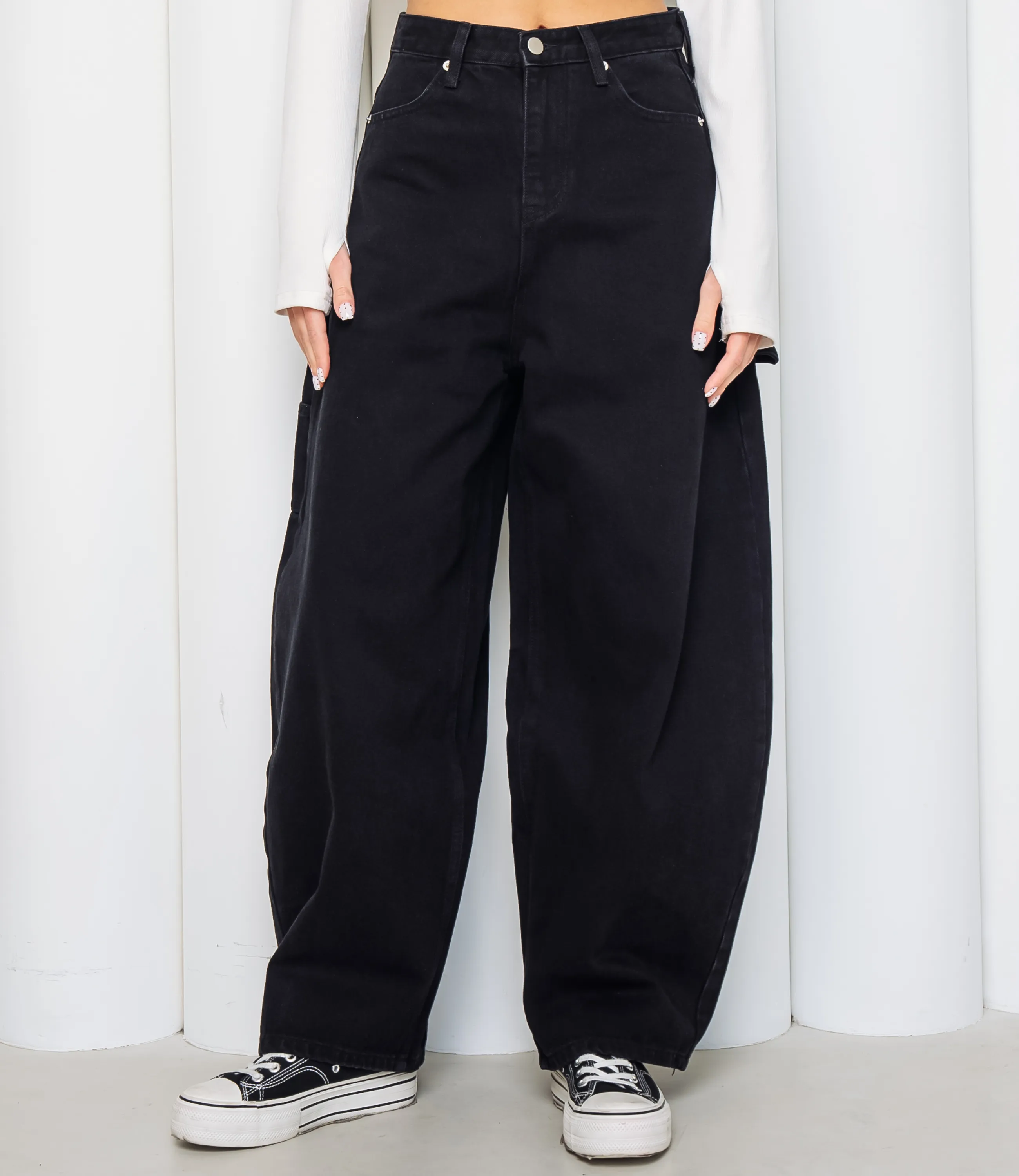 Джинсы #КТ10961, чёрный - фото 2