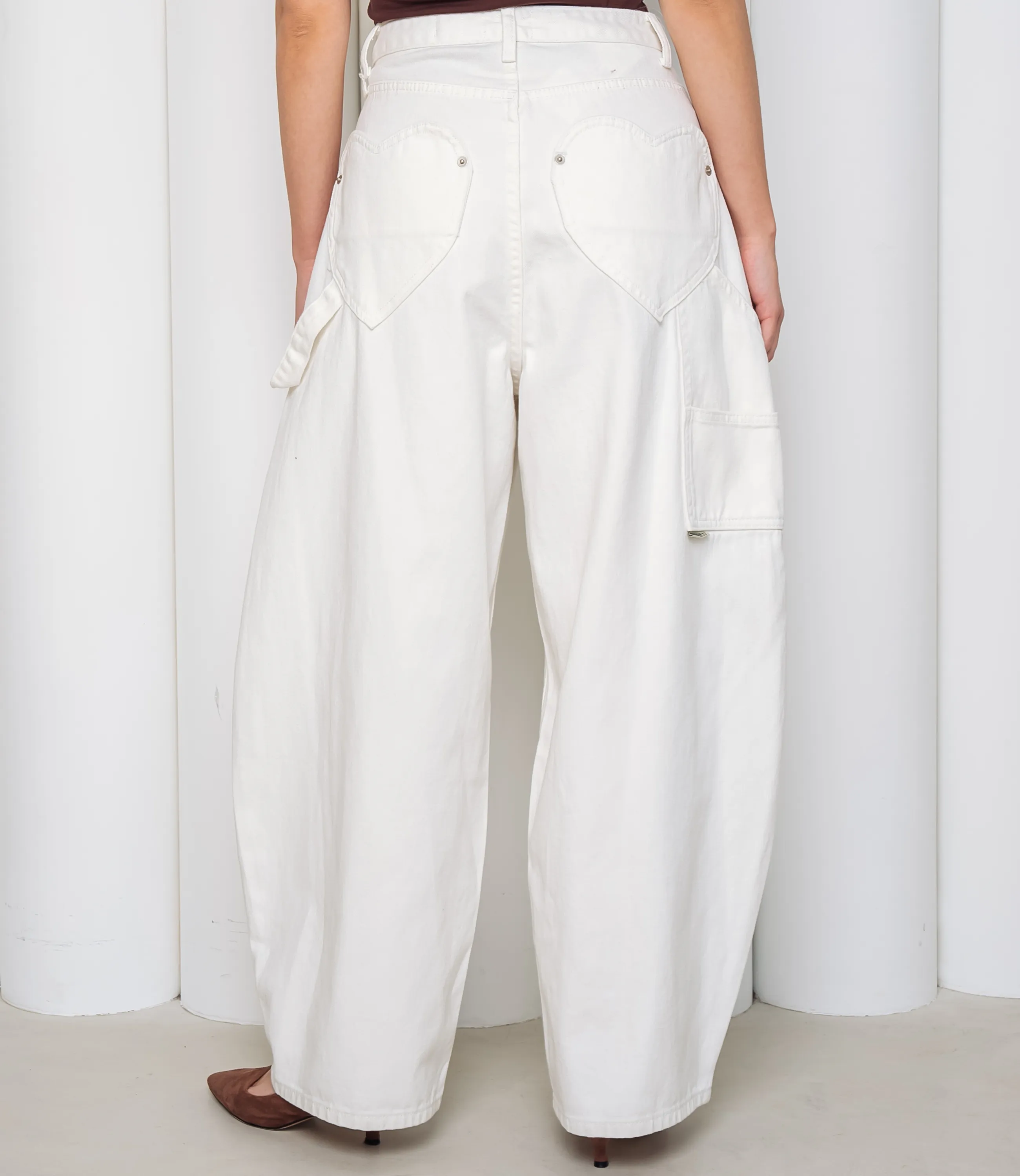 Джинсы #КТ10961, белый - фото 4