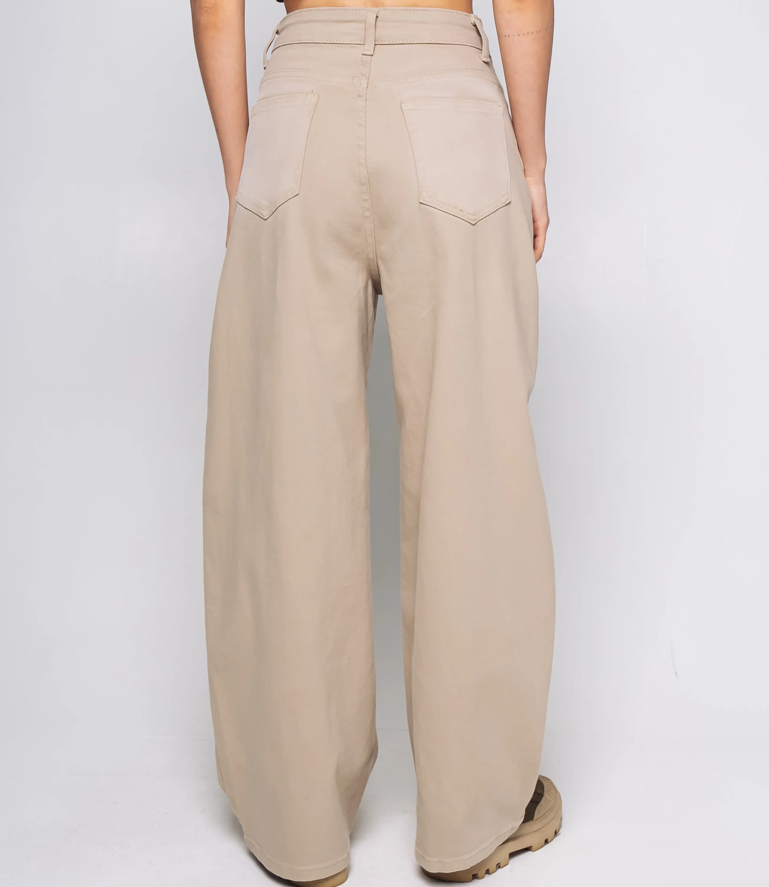 Джинсы #КТ15108, бежевый - фото 4