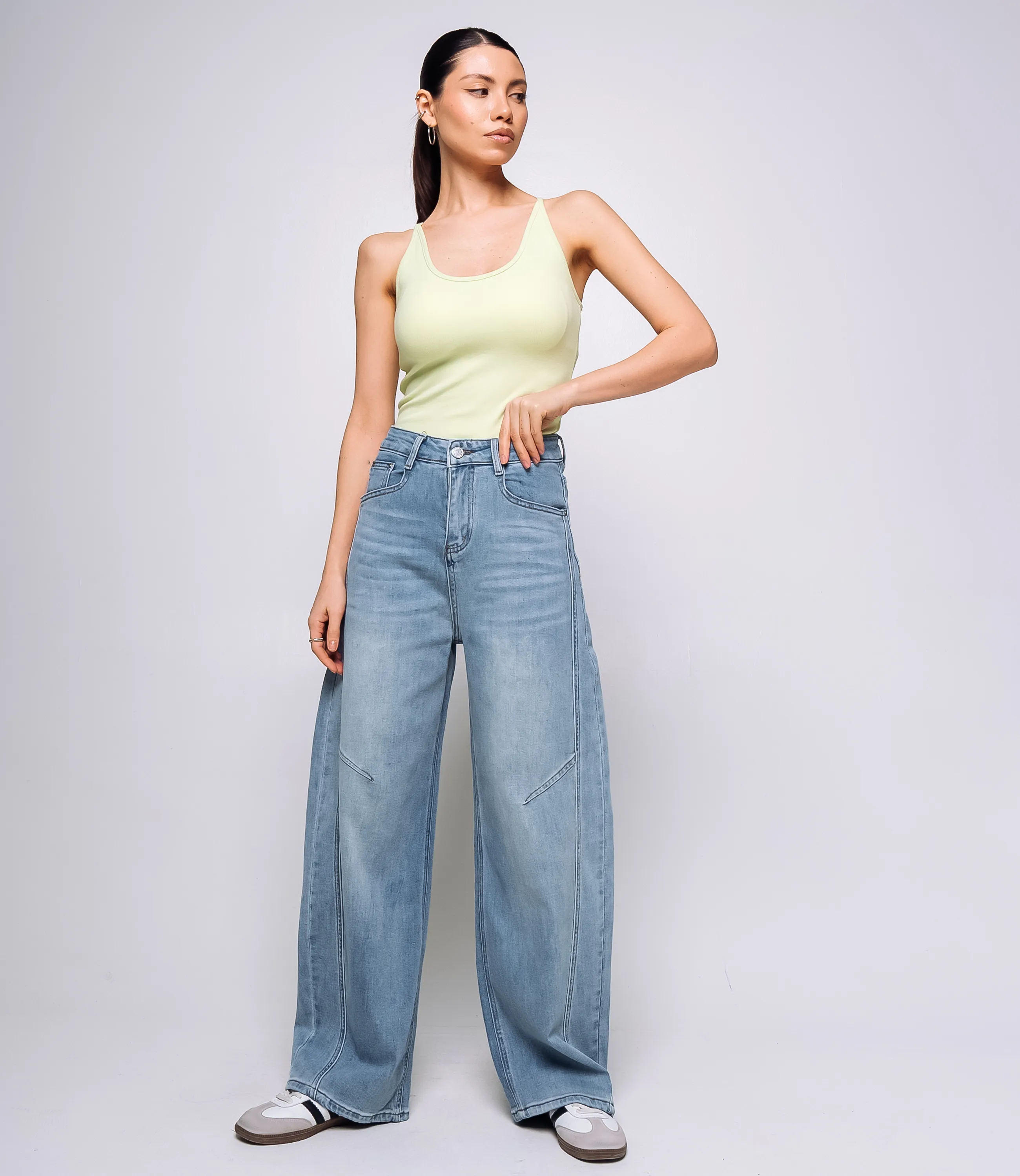 Джинсы #КТ15108, голубой - фото 1