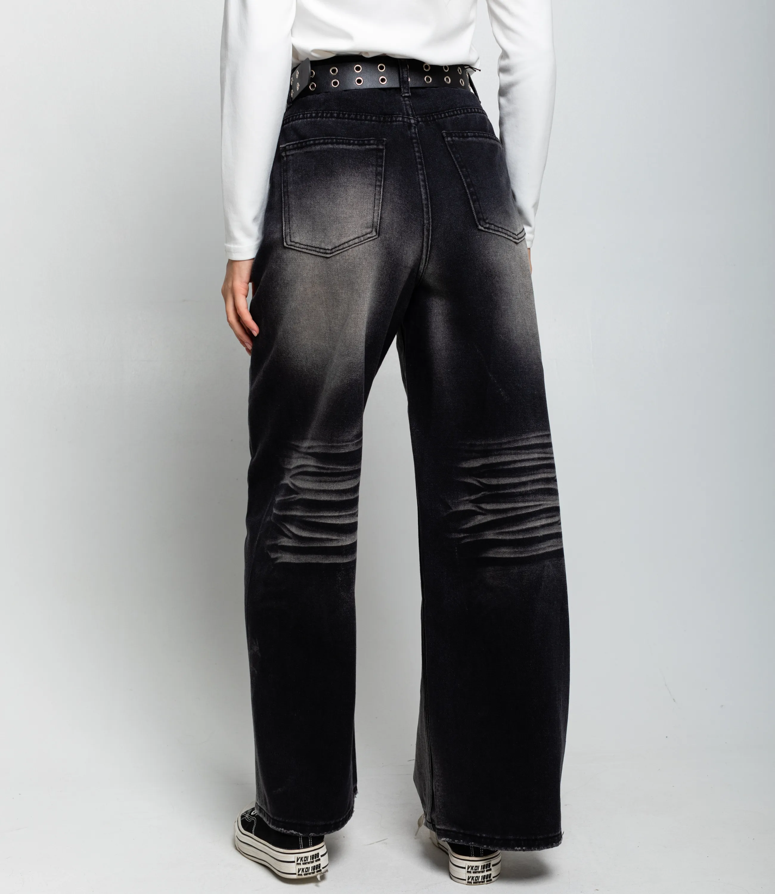 Джинсы #КТ8201 (4), тёмно-серый - фото 4