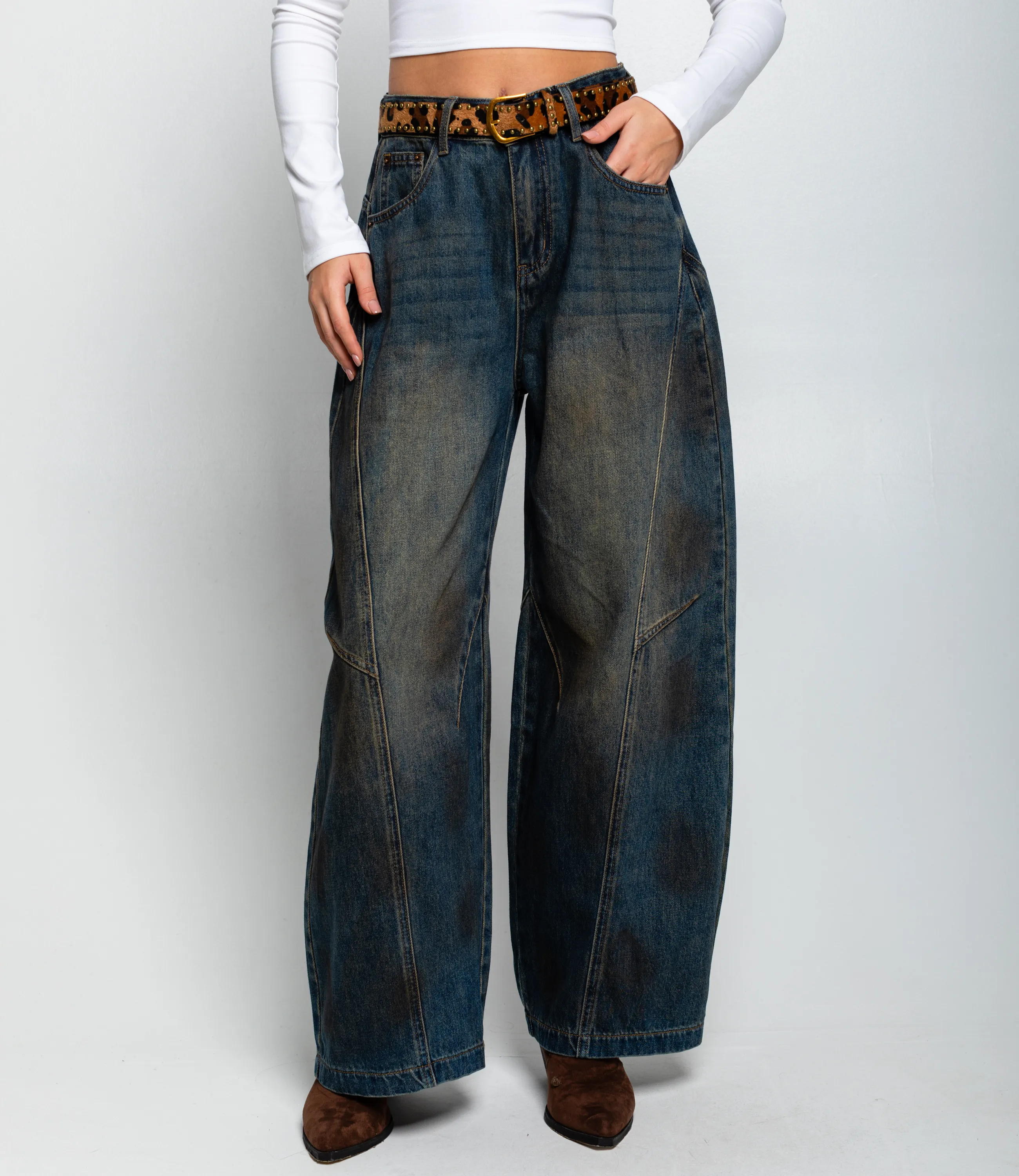 Джинсы #КТ31110, синий - фото 2