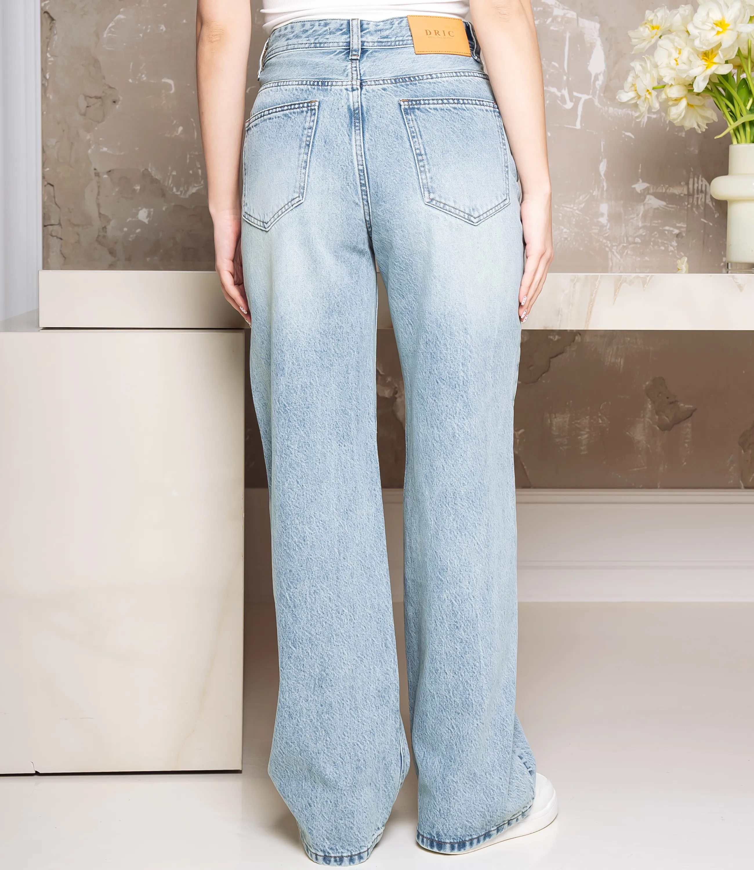 Джинсы #КТ6176, голубой - фото 4