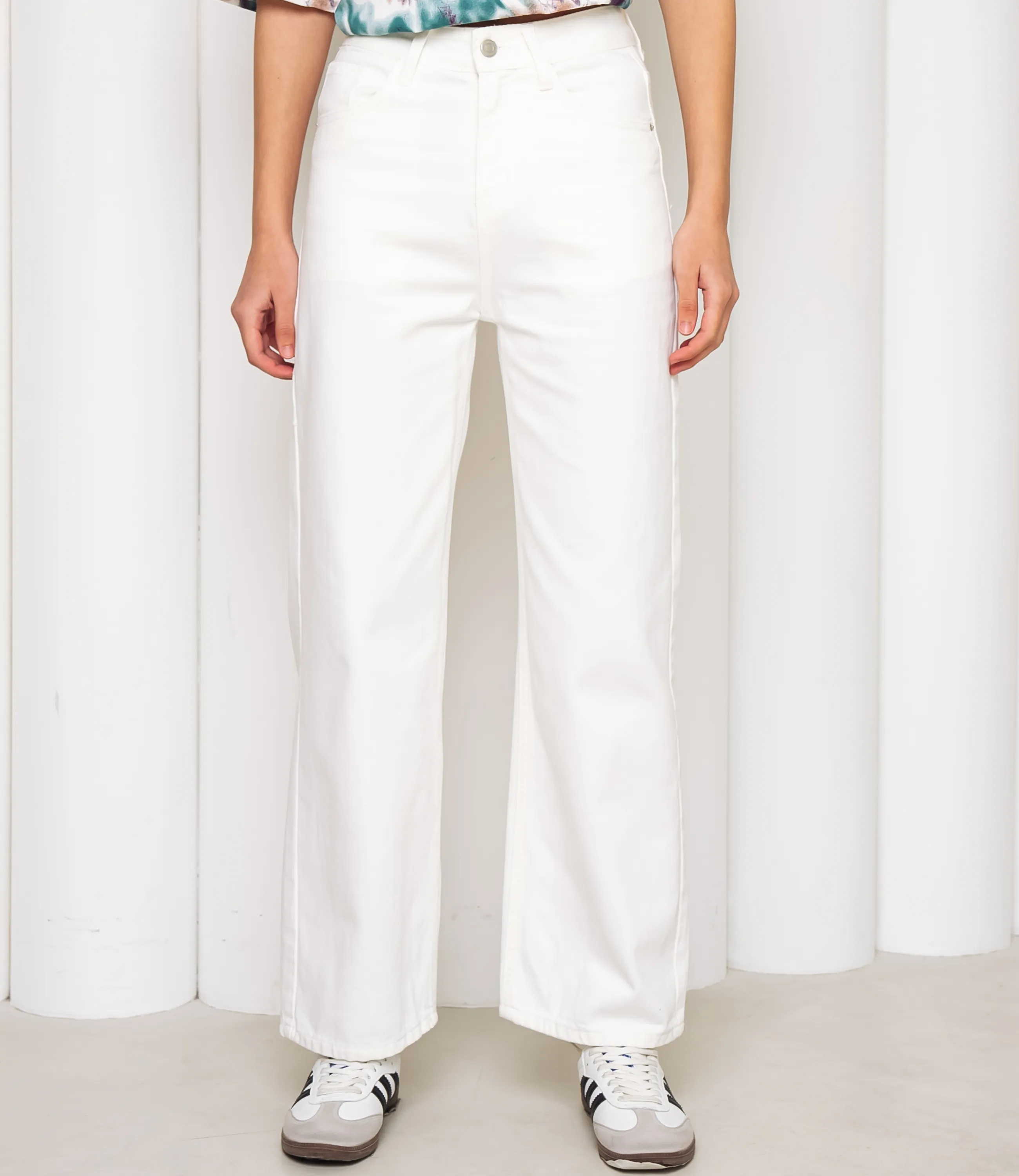 Джинсы #КТ9610, белый - фото 2