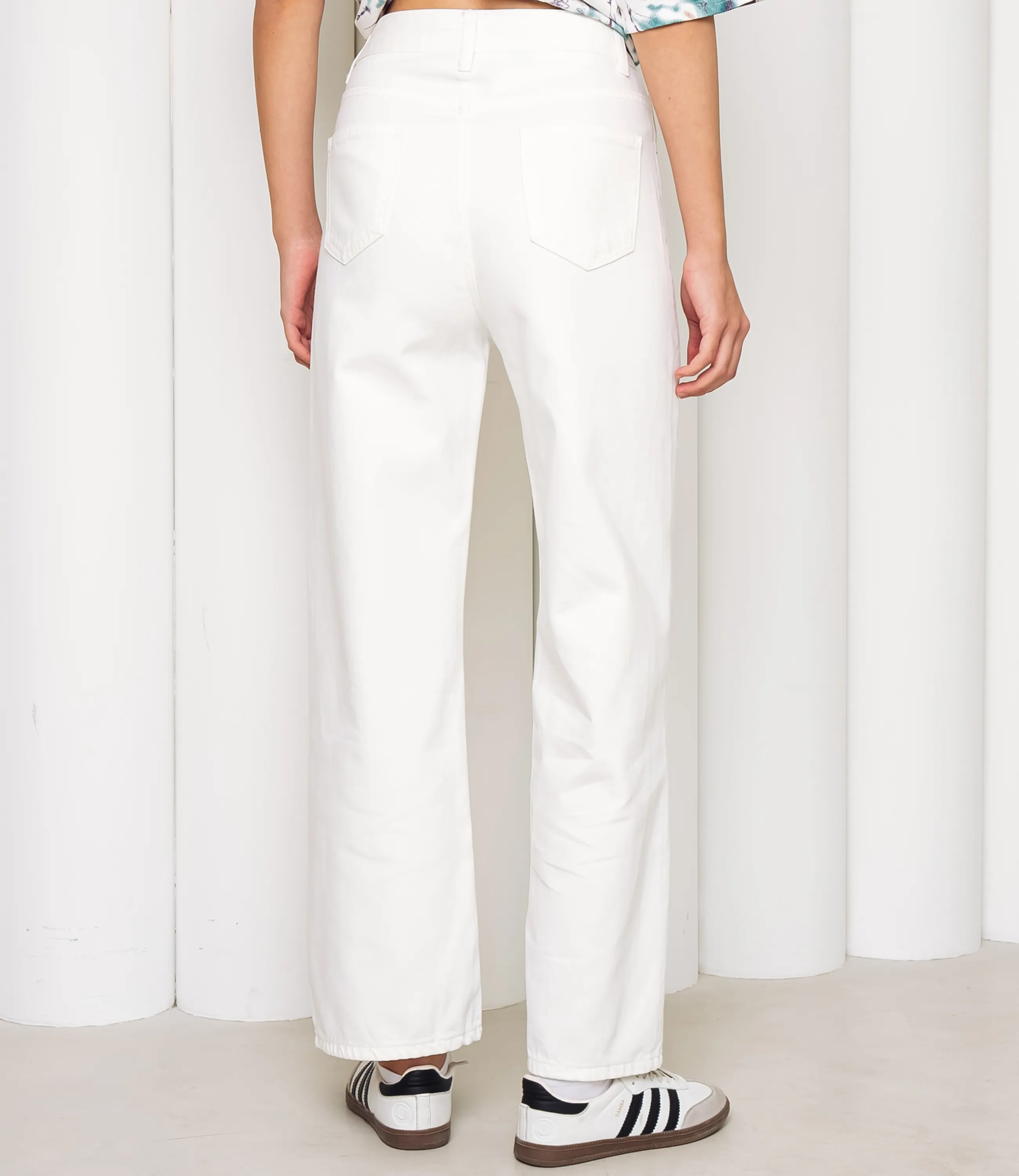Джинсы #КТ9610, белый - фото 4