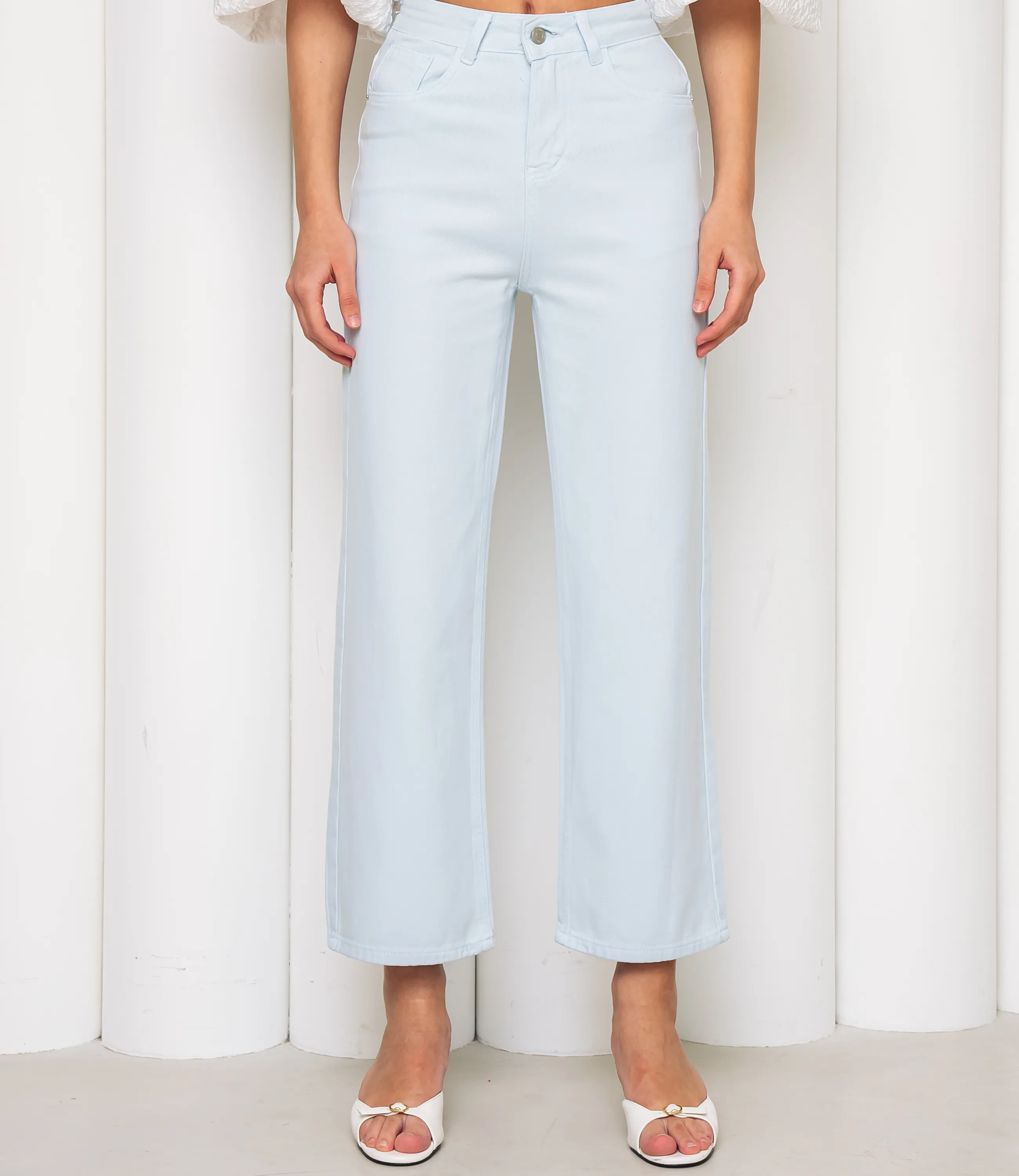 Джинсы #КТ9610, светло-голубой - фото 2