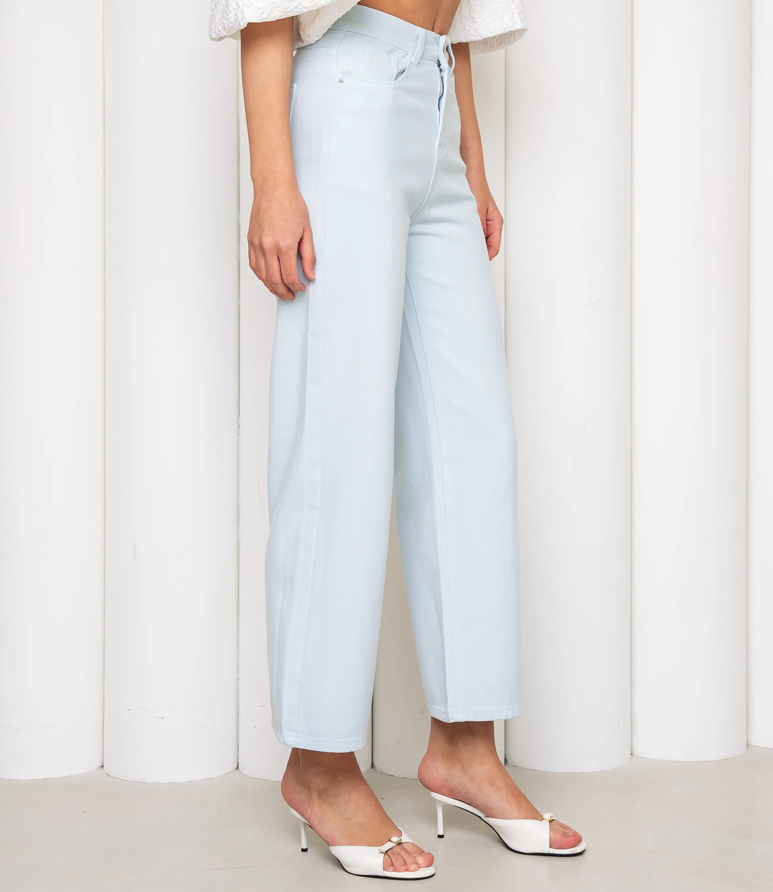 Джинсы #КТ9610, светло-голубой - фото 3