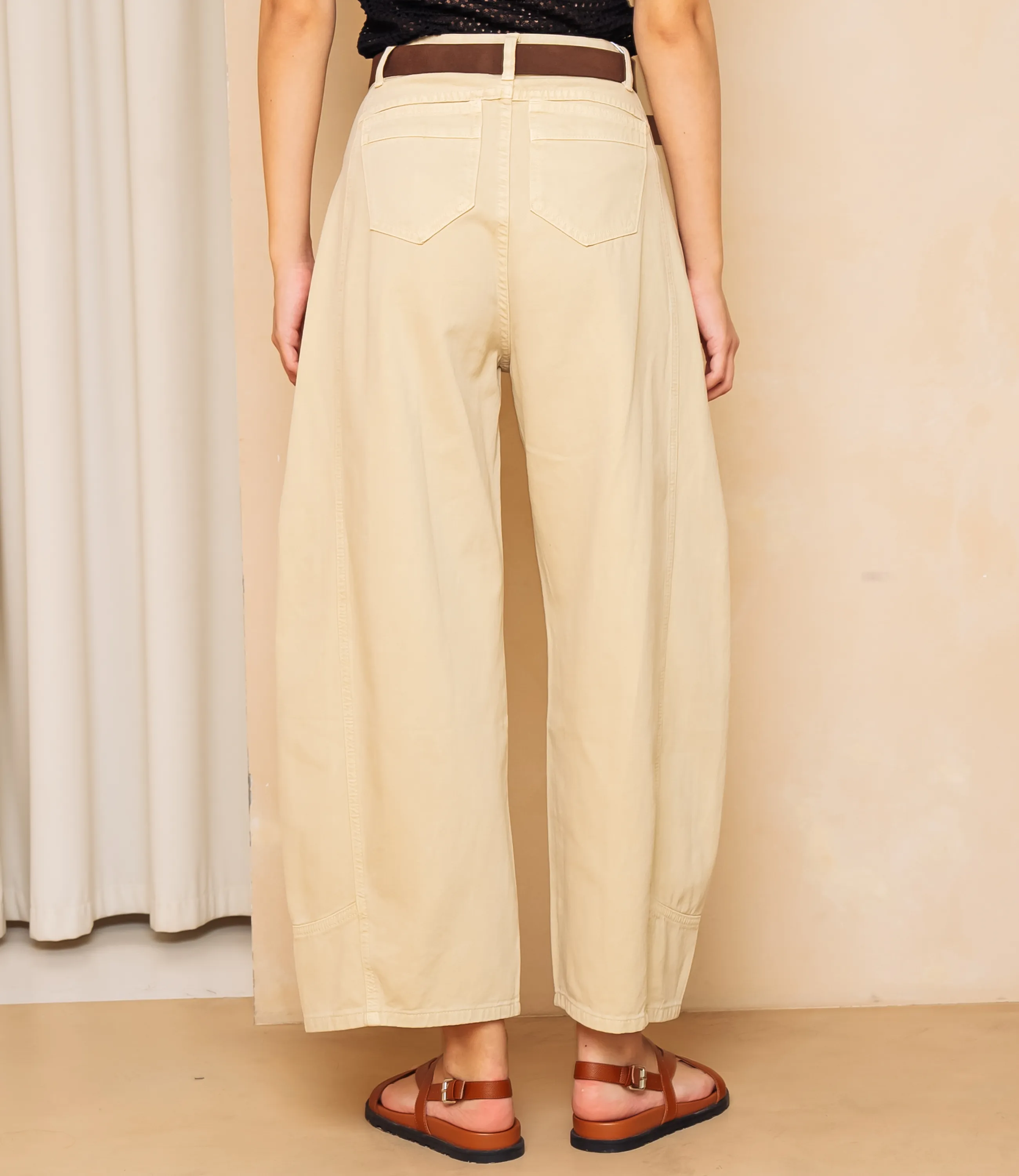 Джинсы #КТ8962, бежевый - фото 4