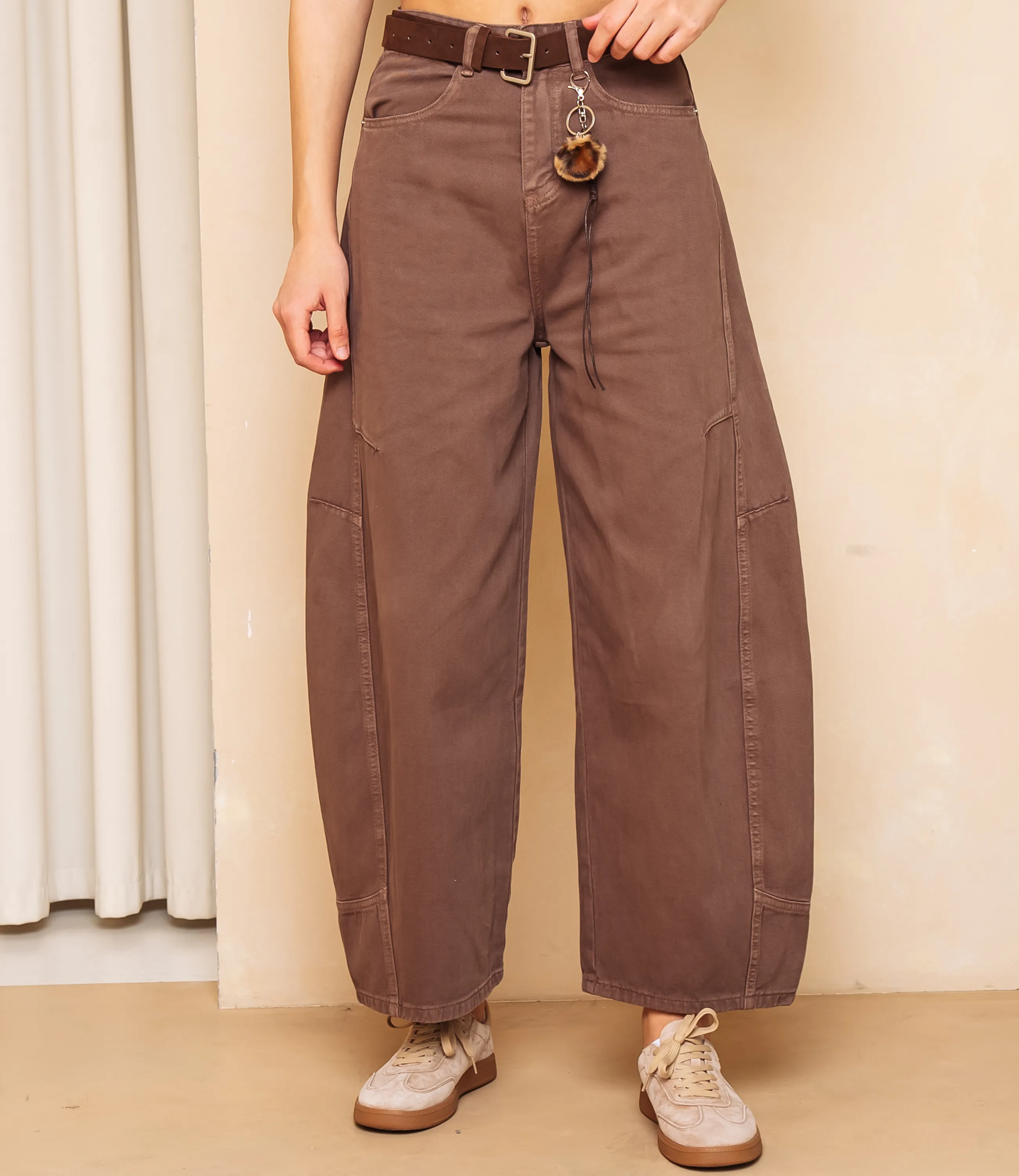 Джинсы #КТ8962, коричневый - фото 2