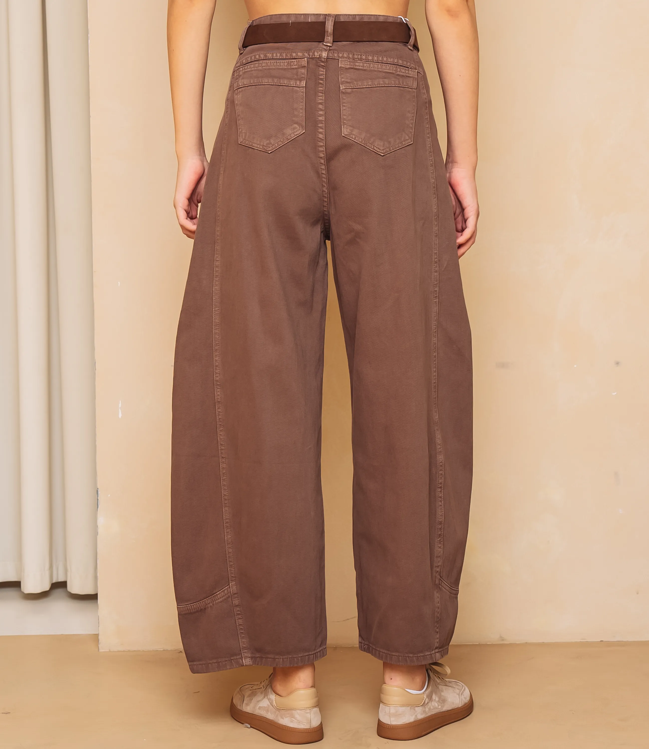 Джинсы #КТ8962, коричневый - фото 4