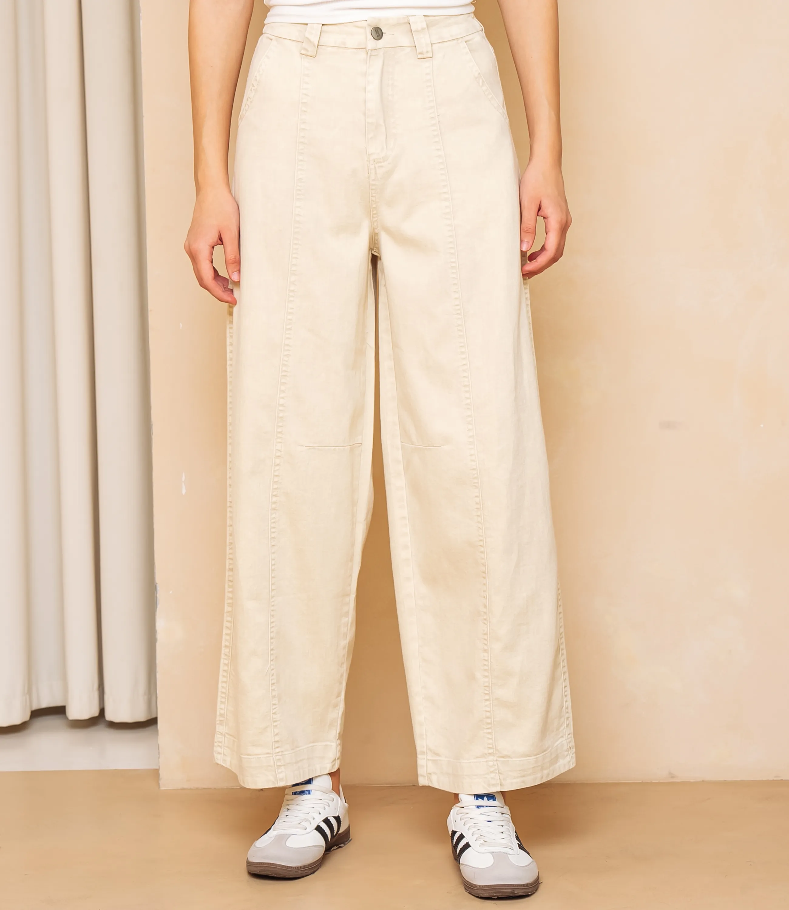 Джинсы #КТ2031 (3), бежевый - фото 2