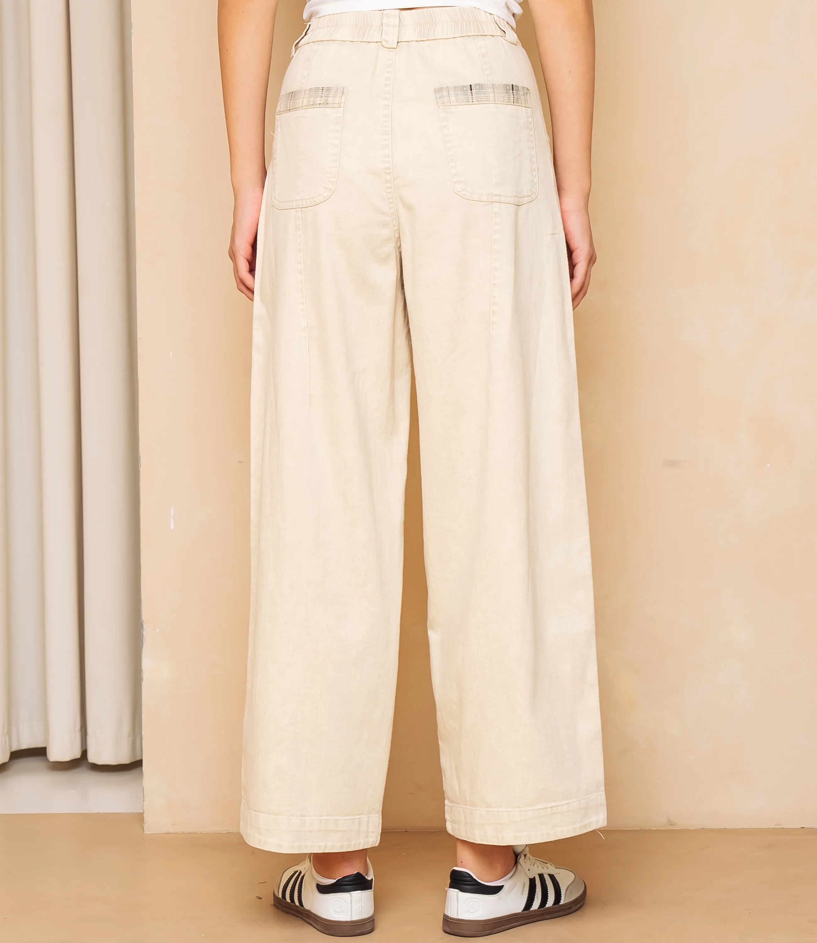 Джинсы #КТ2031 (3), бежевый - фото 4