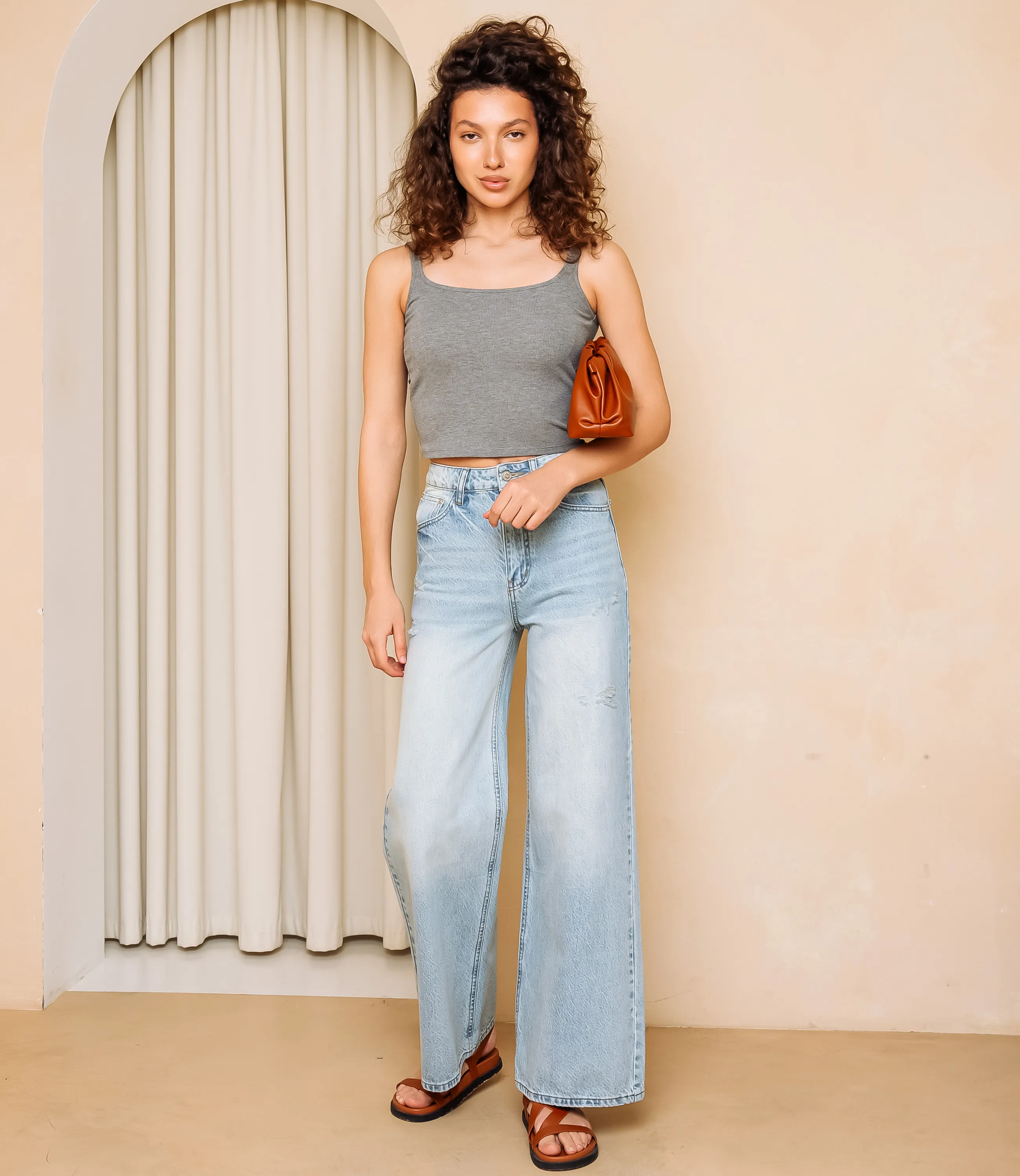 Джинсы #КТ1616 (1), голубой - фото 1