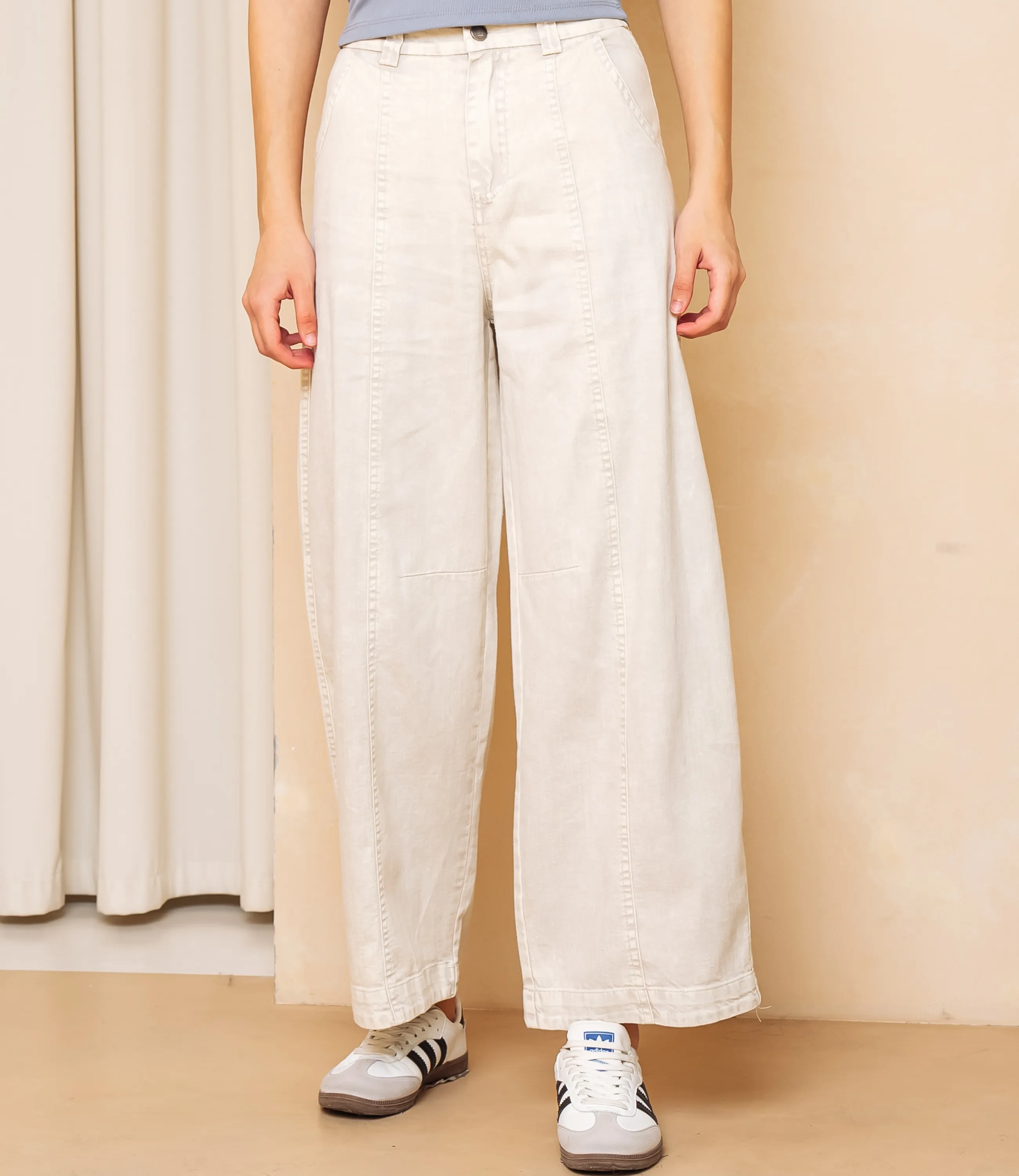 Джинсы #КТ2031 (3), бежево-серый - фото 2