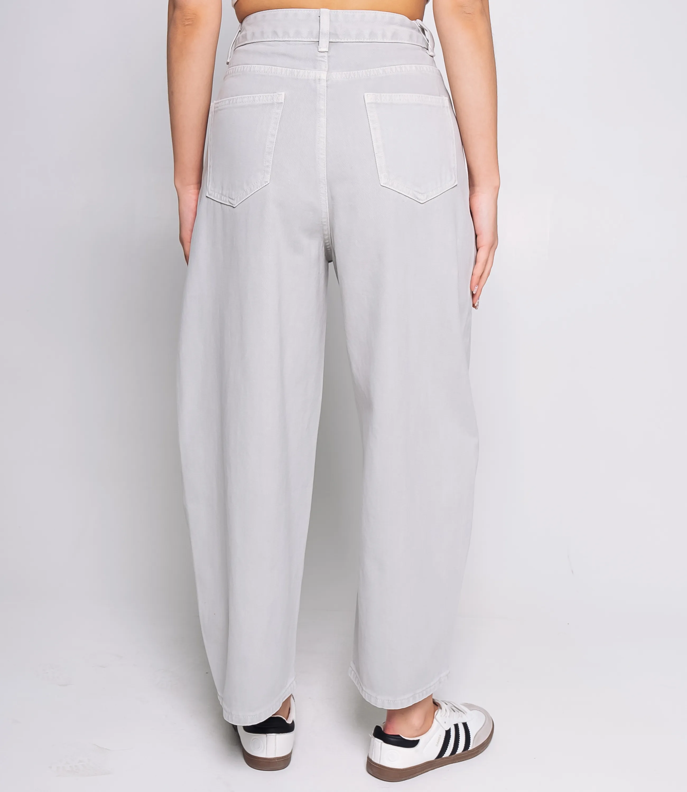 Джинсы #КТ7076, светло-серый - фото 4